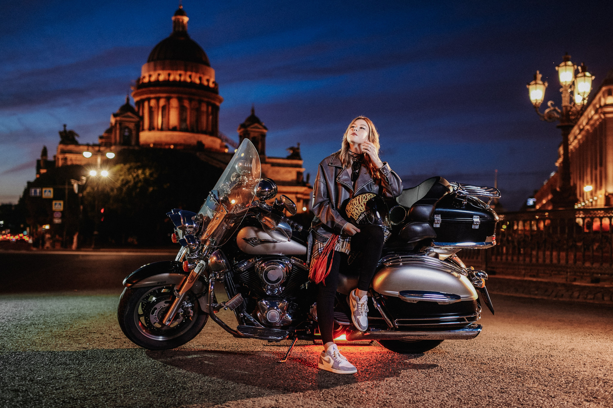 Фотосессия с мотоциклом. Портретный, семейный и свадебный фотограф в Санкт-Петербурге и в Пушкине Ширяев Денис