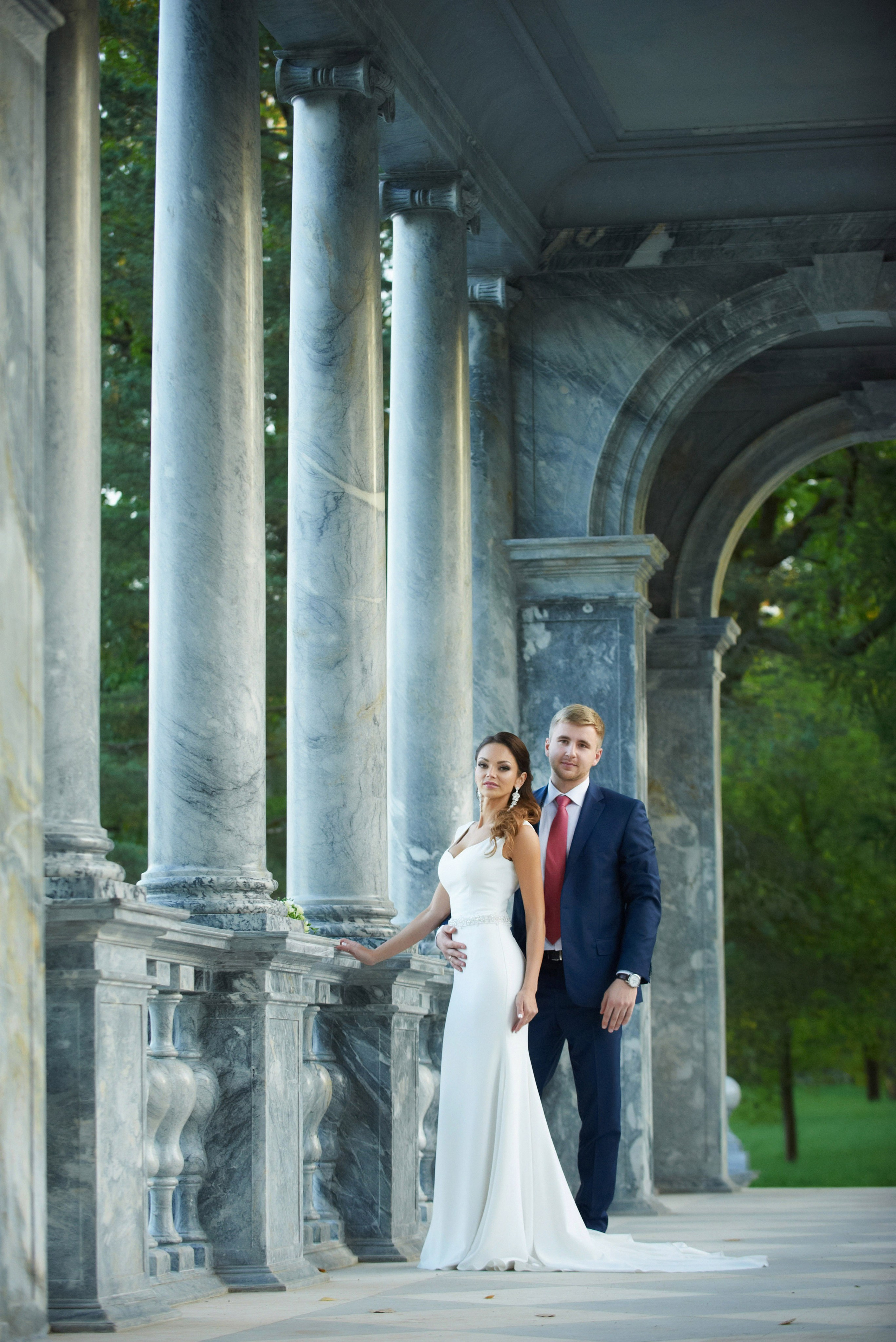 Максим и Наталья (свадебная фотосессия в Пушкине в Екатерининском парке). Портретный, семейный и свадебный фотограф в Санкт-Петербурге и в Пушкине Ширяев Денис