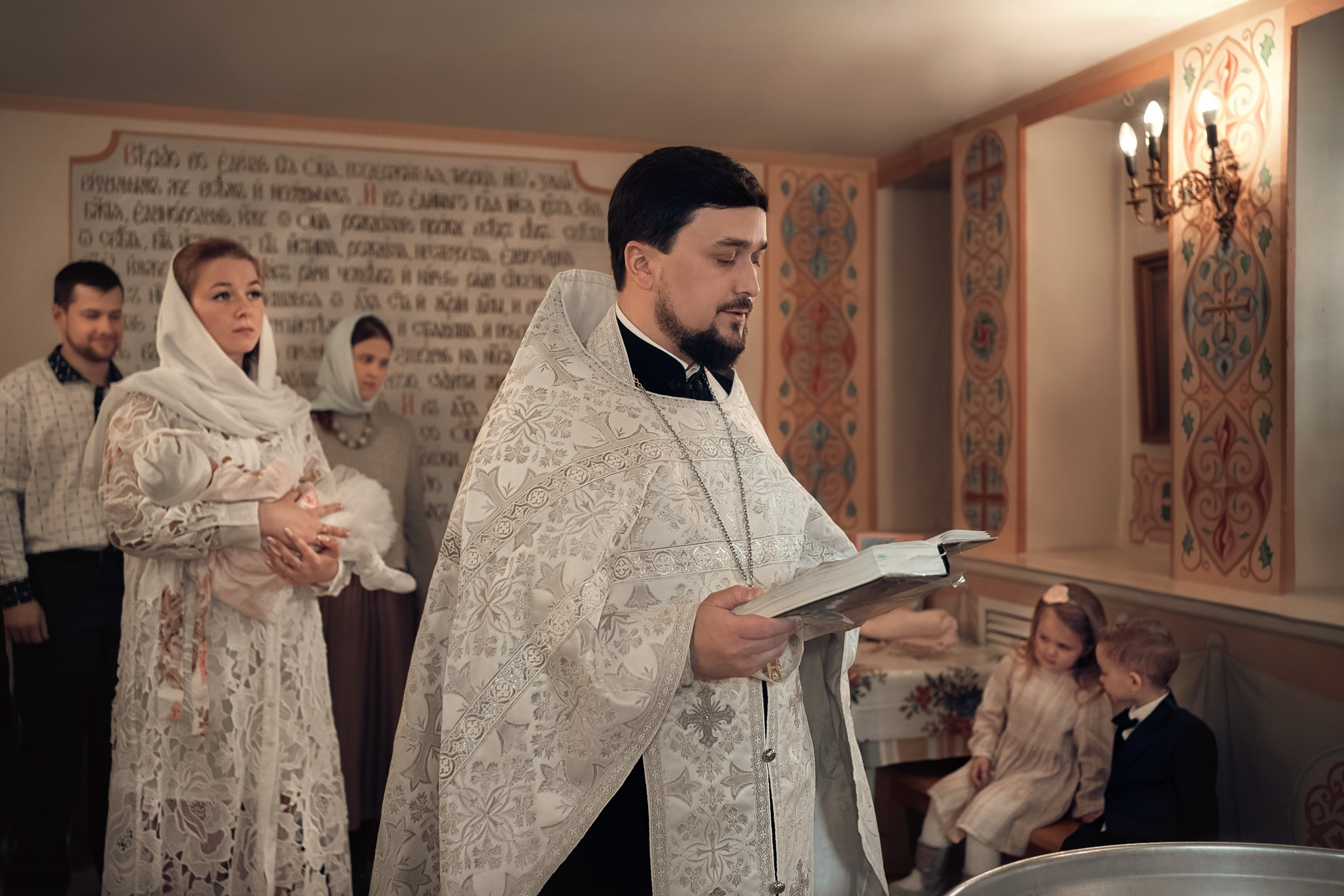 Крещение в Покровском (Феодосиевском) храме г. Тула. Церковный фотограф Севастополь