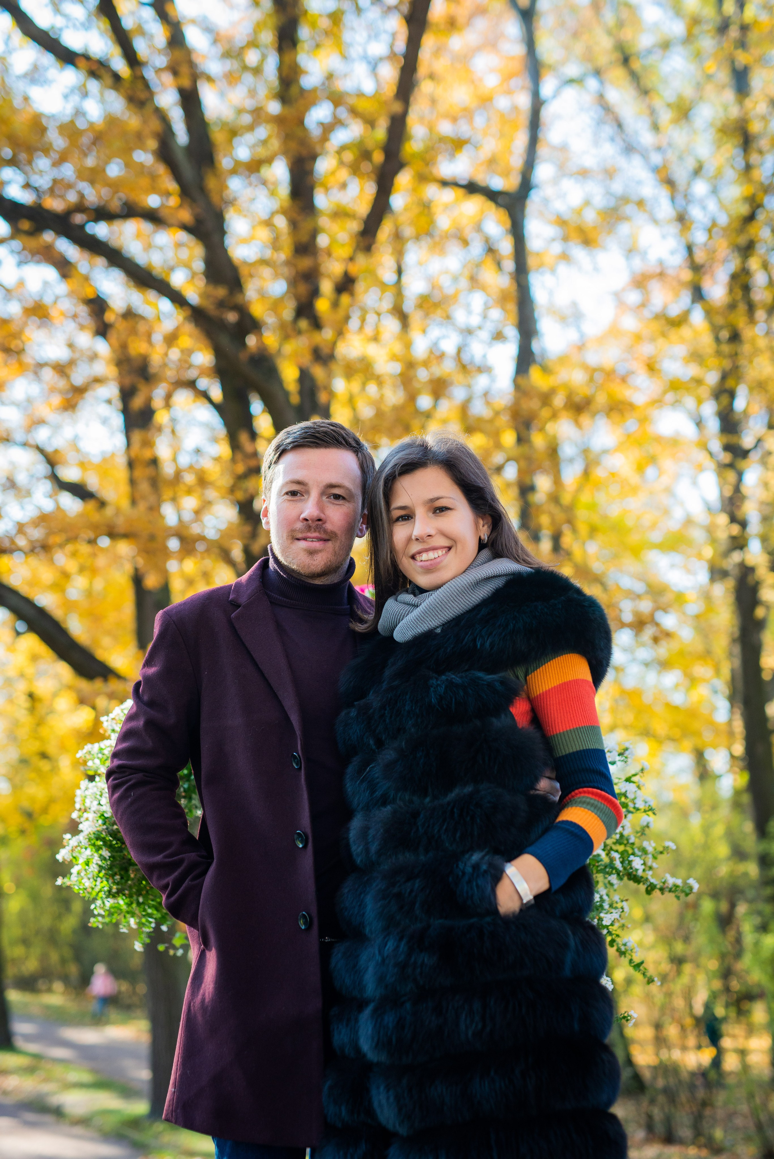 Егор, Валерия и Андрей осенняя прогулка. Портретный, семейный и свадебный фотограф в Санкт-Петербурге и в Пушкине Ширяев Денис