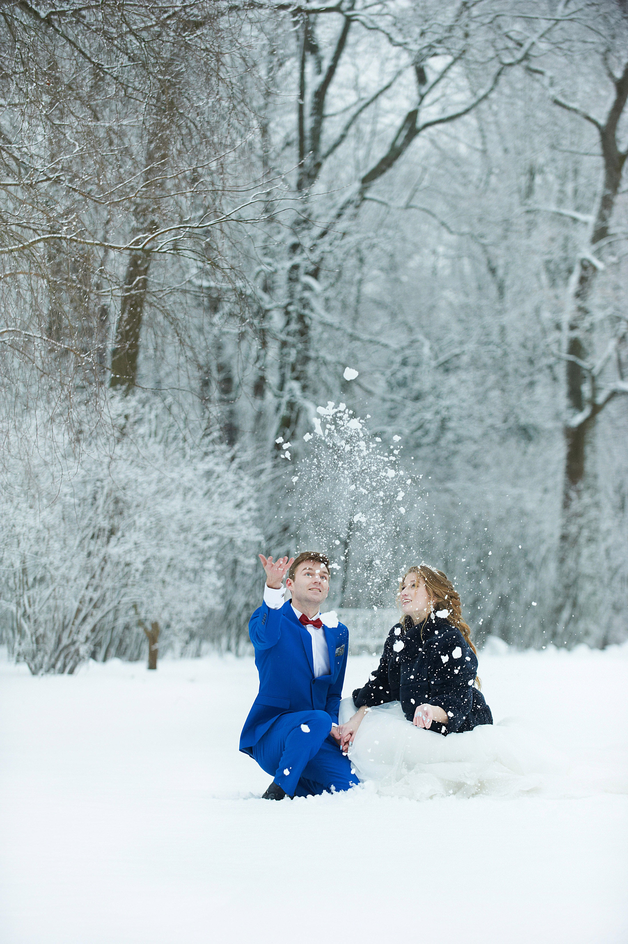 Надежда и Владислав (зимняя свадебная фотосессия в Пушкине в Екатерининском парке). Портретный, семейный и свадебный фотограф в Санкт-Петербурге и в Пушкине Ширяев Денис