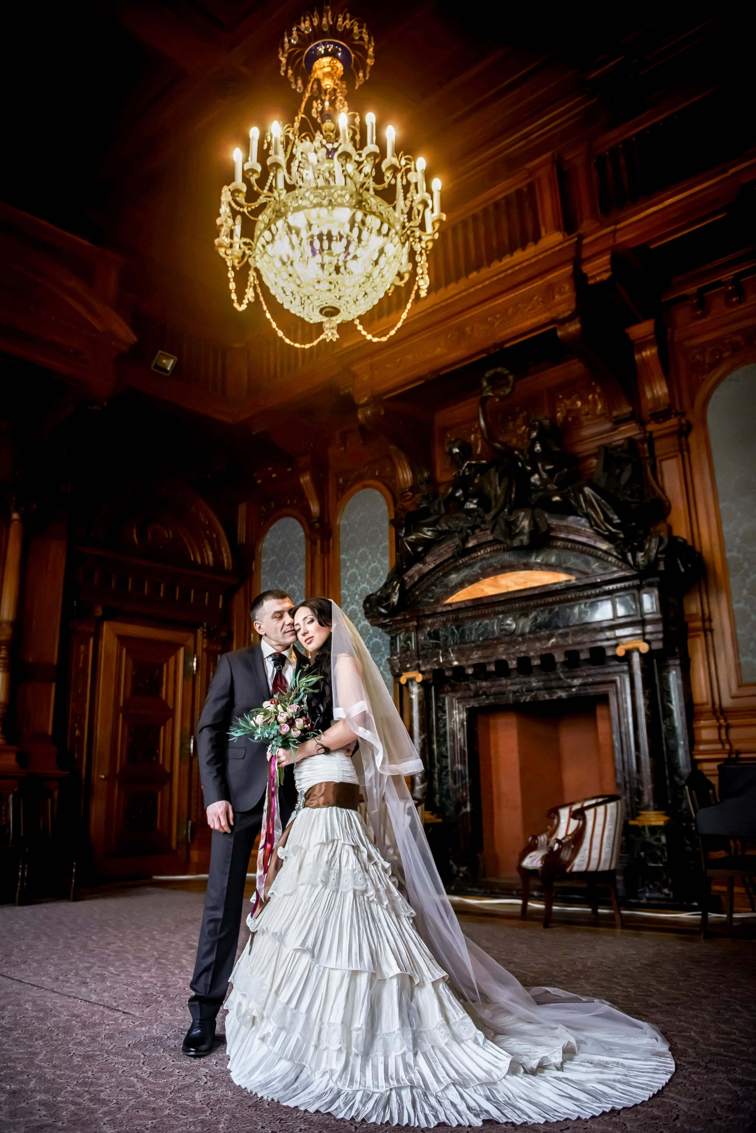 Свадебная фотосессия в Доме Архитектора на Большой Морской ул. Портретный, семейный и свадебный фотограф в Санкт-Петербурге и в Пушкине Ширяев Денис