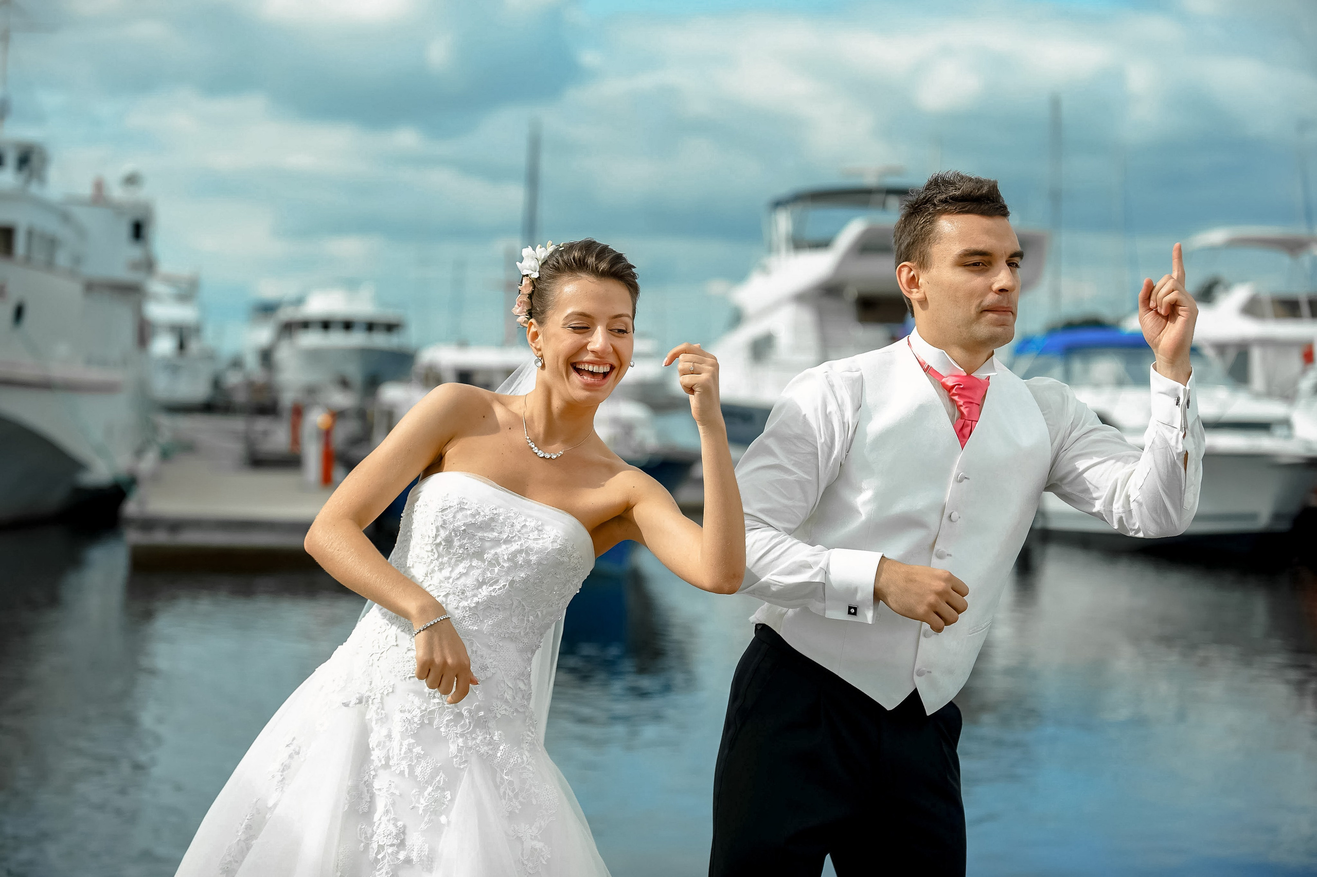 Маргарита и Алексей (выездная регистрация, фотосессия на Финском заливе, в яхт-клубе на закате). Портретный, семейный и свадебный фотограф в Санкт-Петербурге и в Пушкине Ширяев Денис