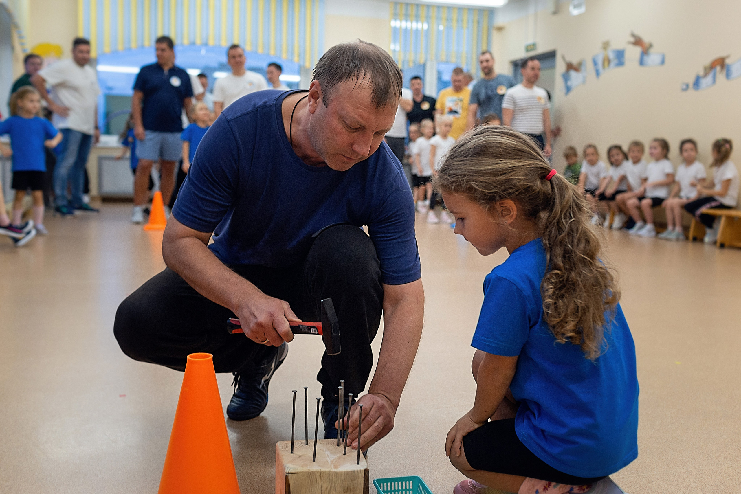 День пап в детском саду_2024. Семейный фотограф в Санкт-Петербурге