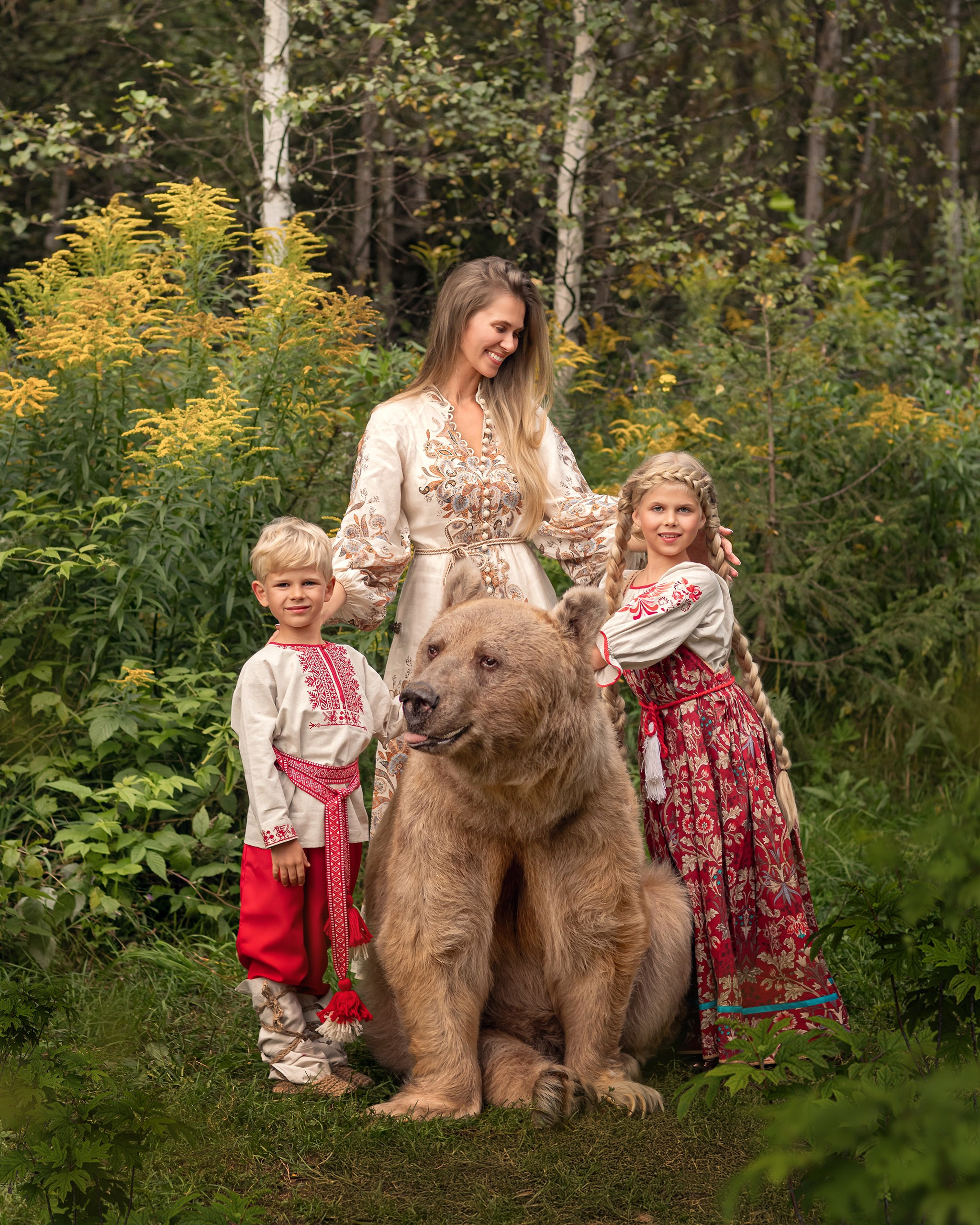 Семейная съемка с животными. Детский и семейный фотограф Елена Михайлова в Москве