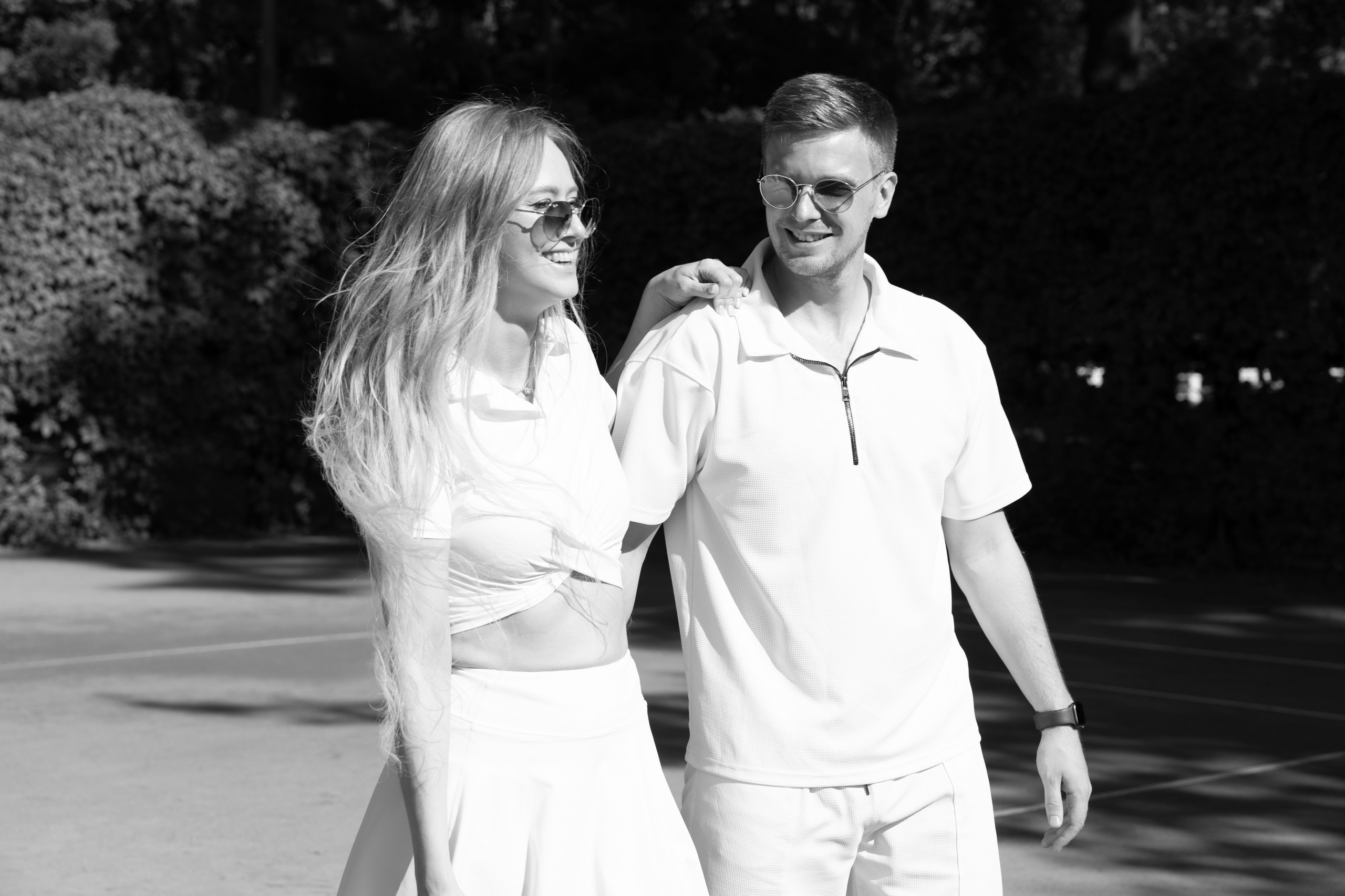 Свадебная лавстори на теннисном корте. Фотограф в Санкт-Петербурге Вагнер Юлия