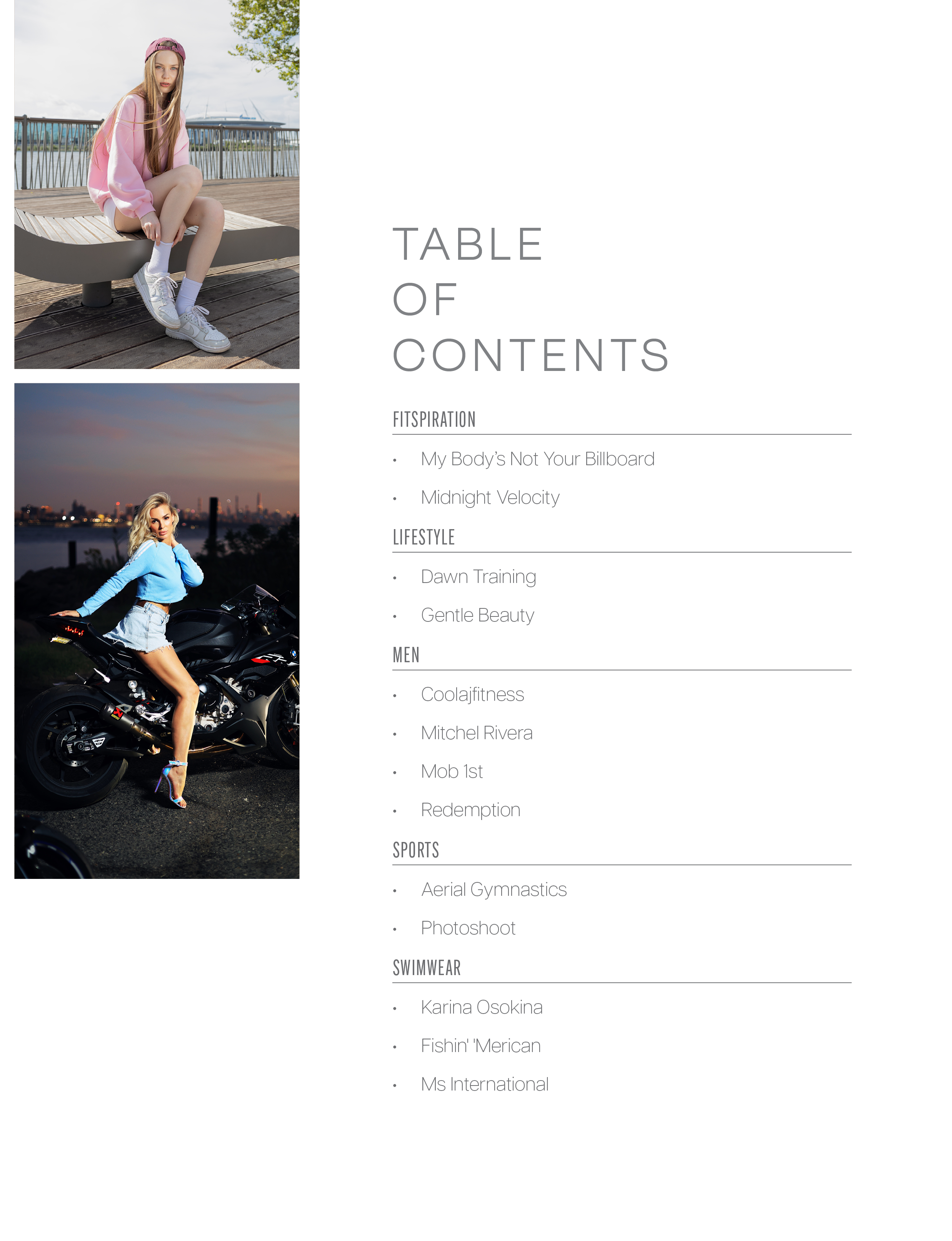 Размещение в журналах. Фотограф в Санкт-Петербурге Вагнер Юлия