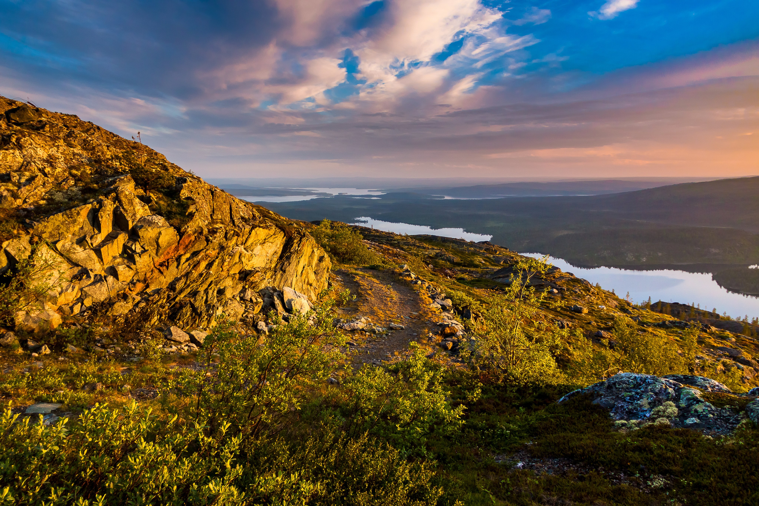 Тундра Лес и Сопки. Пейзажи Крайнего Севера. Баренцево море, Рыбачий, Средний, Немецкий