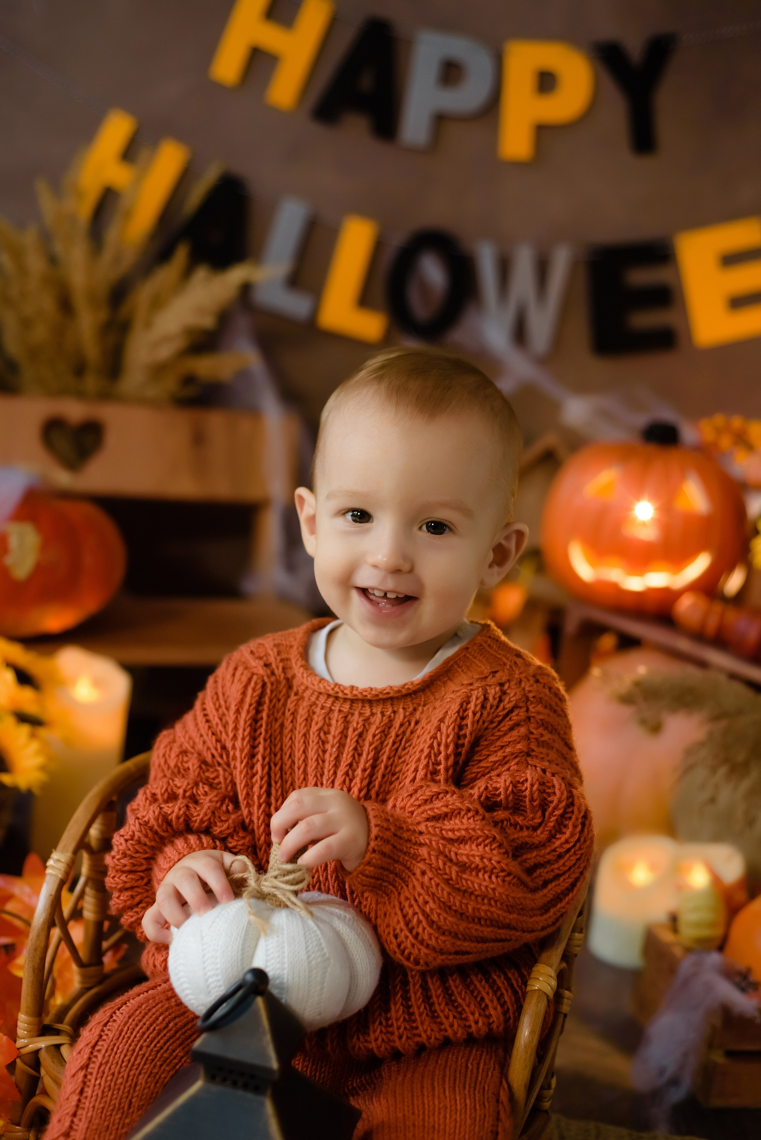 Фотопроект «Тыковки. Хэллоуин» Лев 10 месяцев. Детский Фотограф |Фотограф на годик в Брянске Ирина Романова