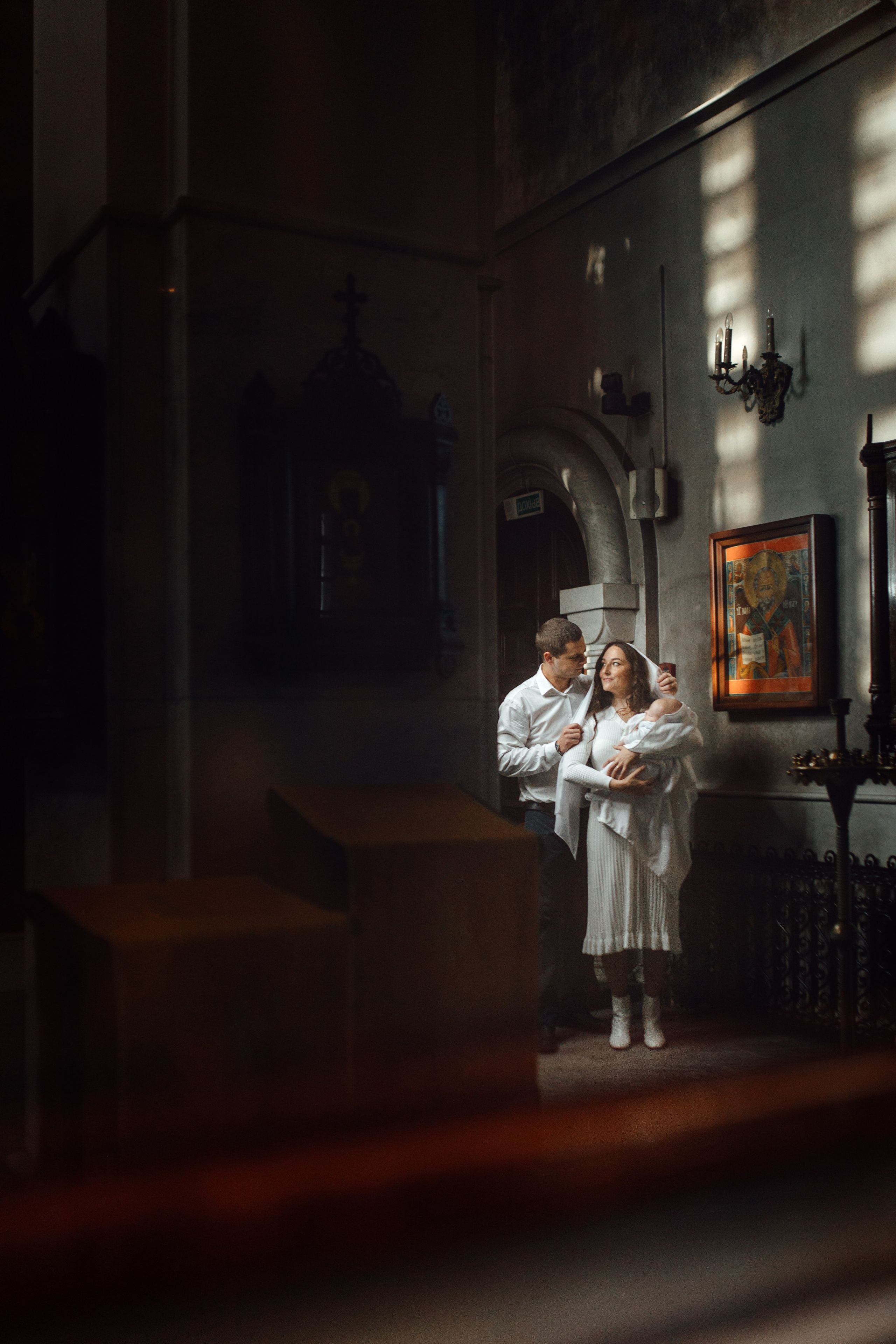 Крещение Тимура храм иконы Всех Скорбящих Радость, октябрь 2024