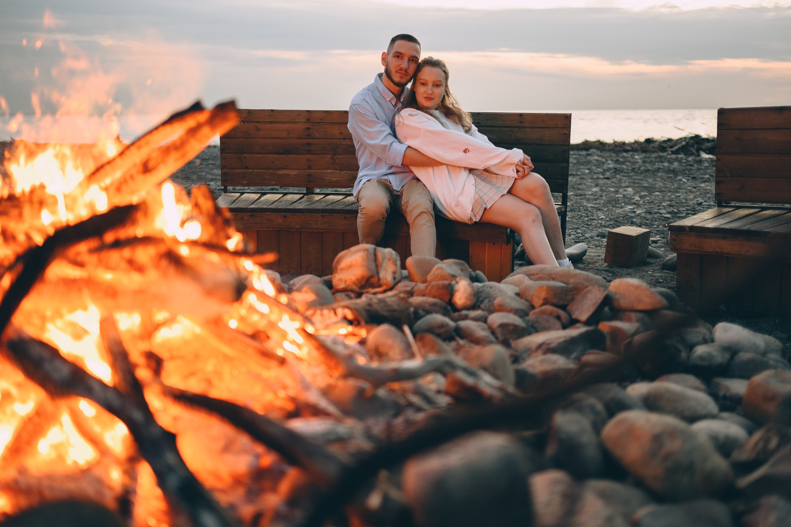 Костер, закат, море и романтика. Свадебный и семейный фотограф София Невская