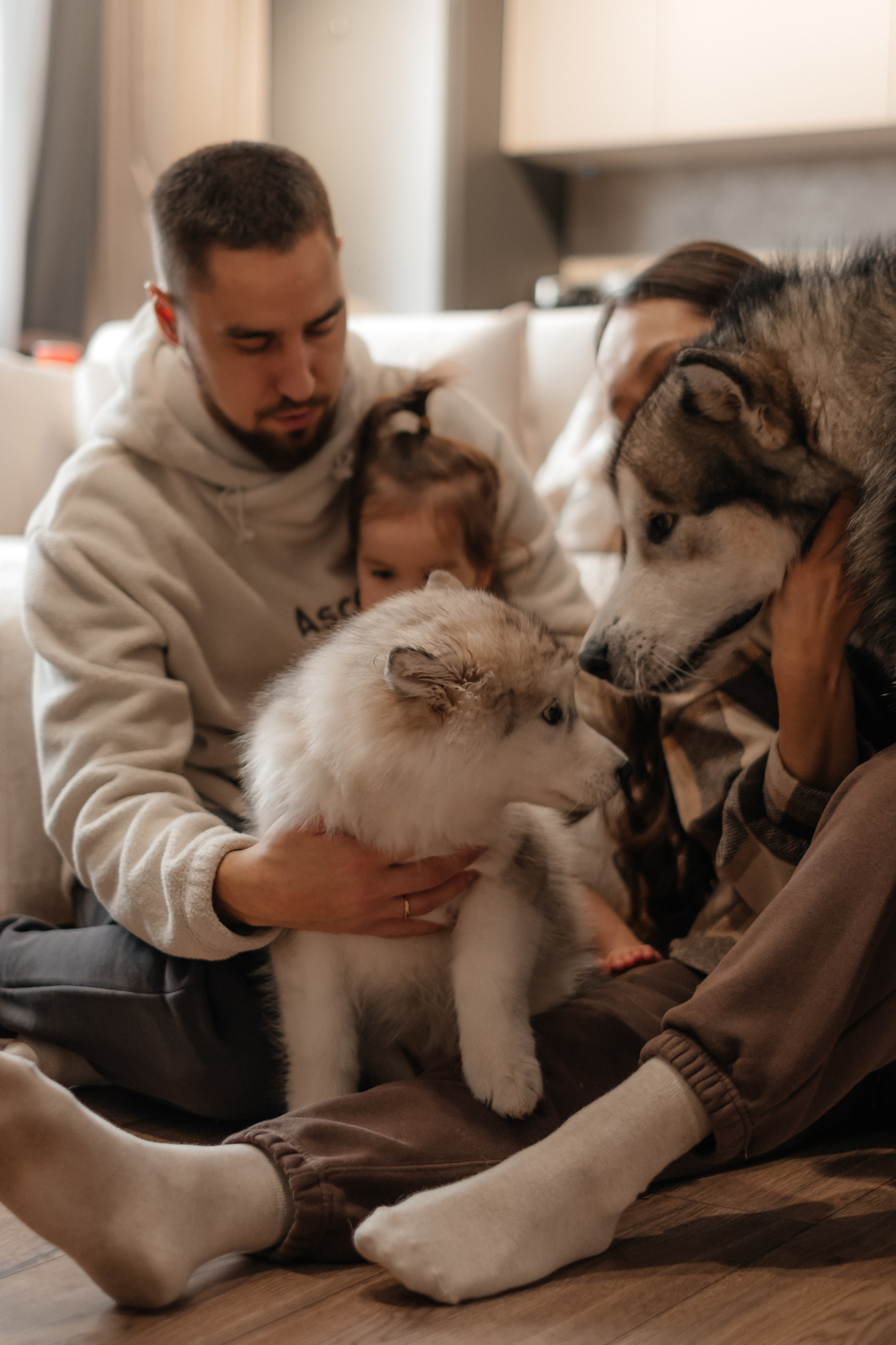 Катя, Саша и Еся | домашняя съемка. Фотограф в Новосибирске Диана Ильиных