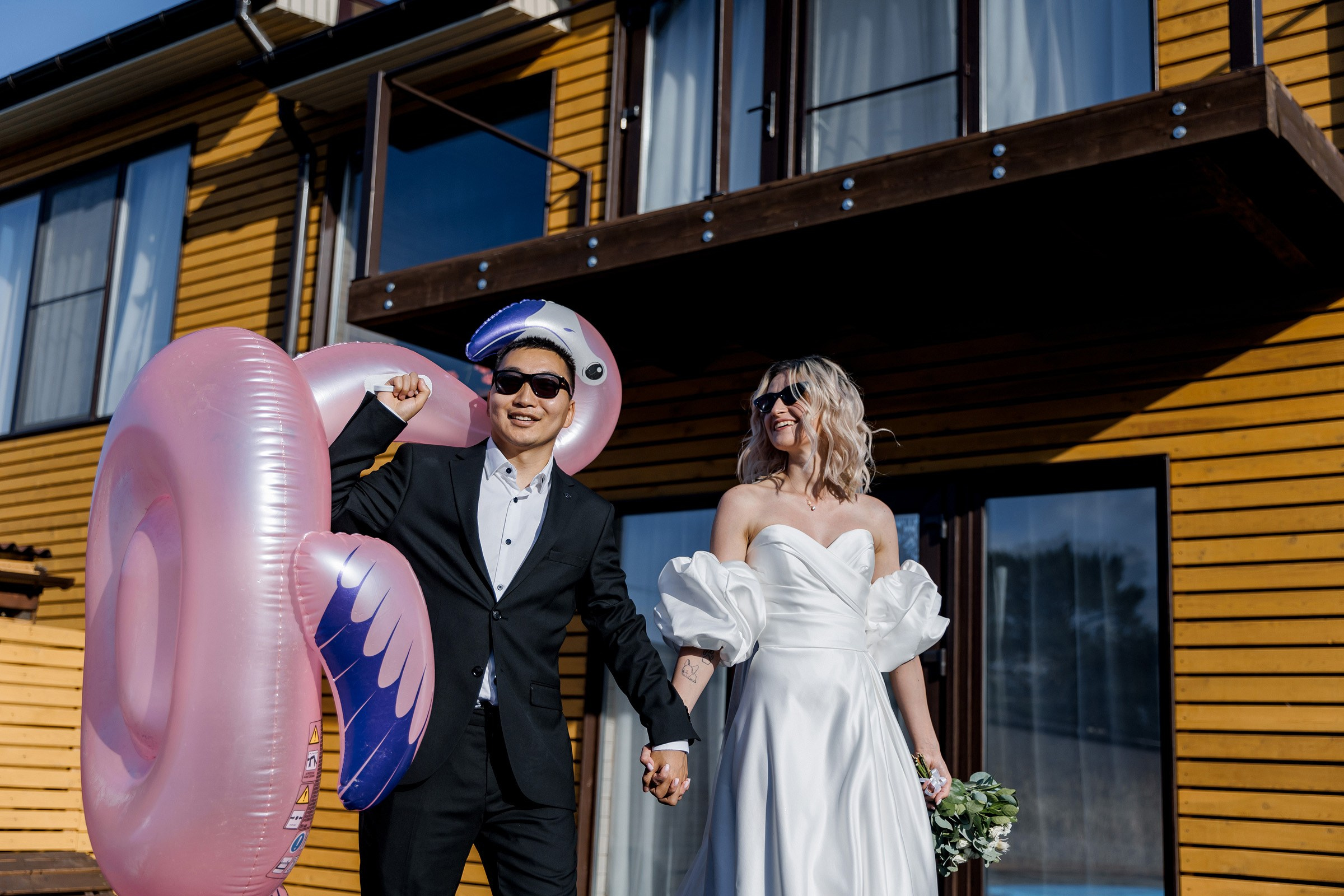 Розовый фламинго. И буханка. Свадебный фотограф в Иркутске Сапаров Александр