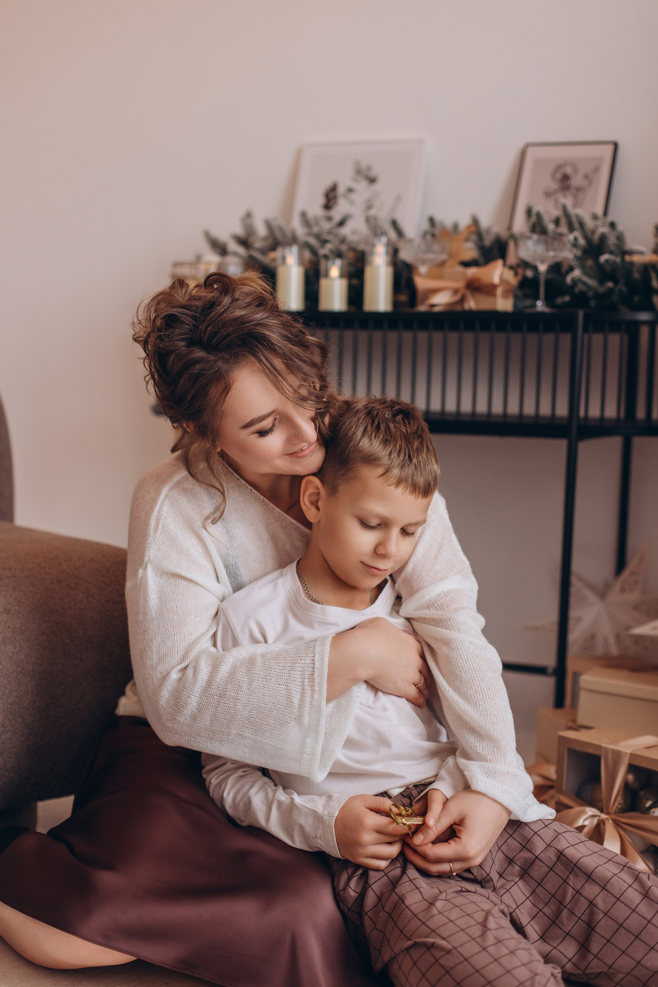 Новогодняя история для семьи Тищенко. Валентина Удалая — семейный и портретный фотограф в Брянске