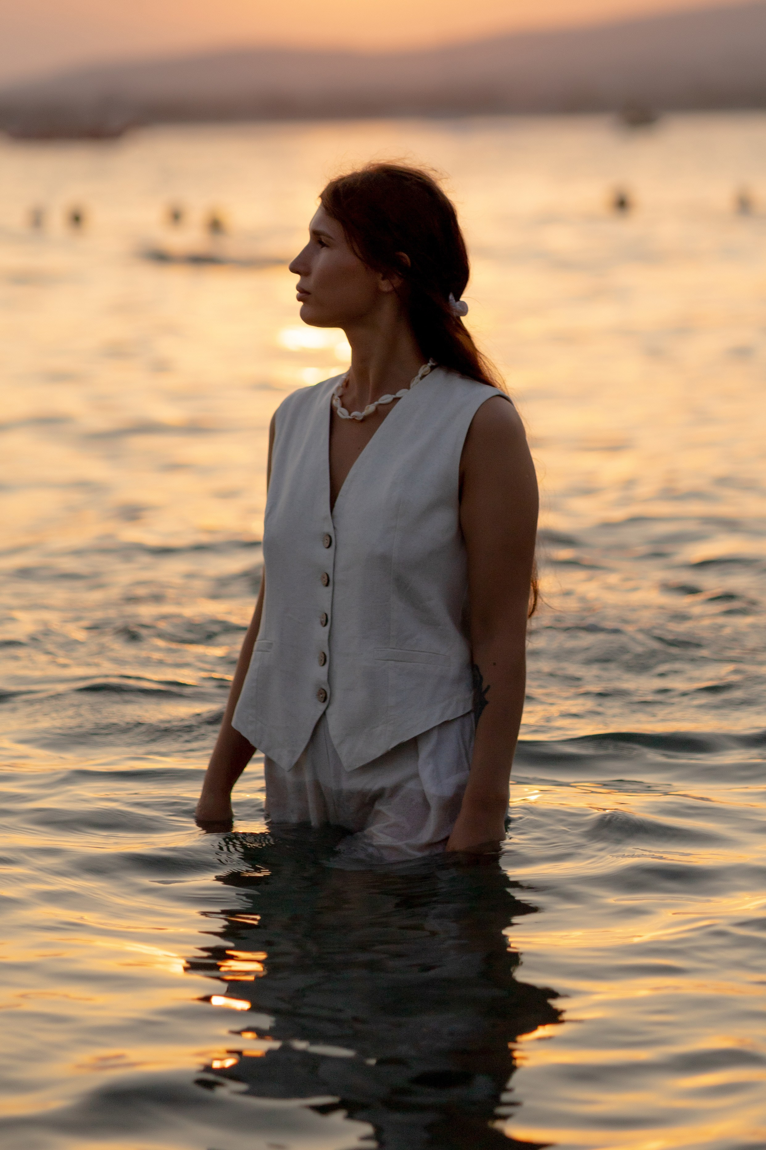 Закат на пляже Метрополь. Семейный и портретный фотограф в Геленджике Любовь Бодрова