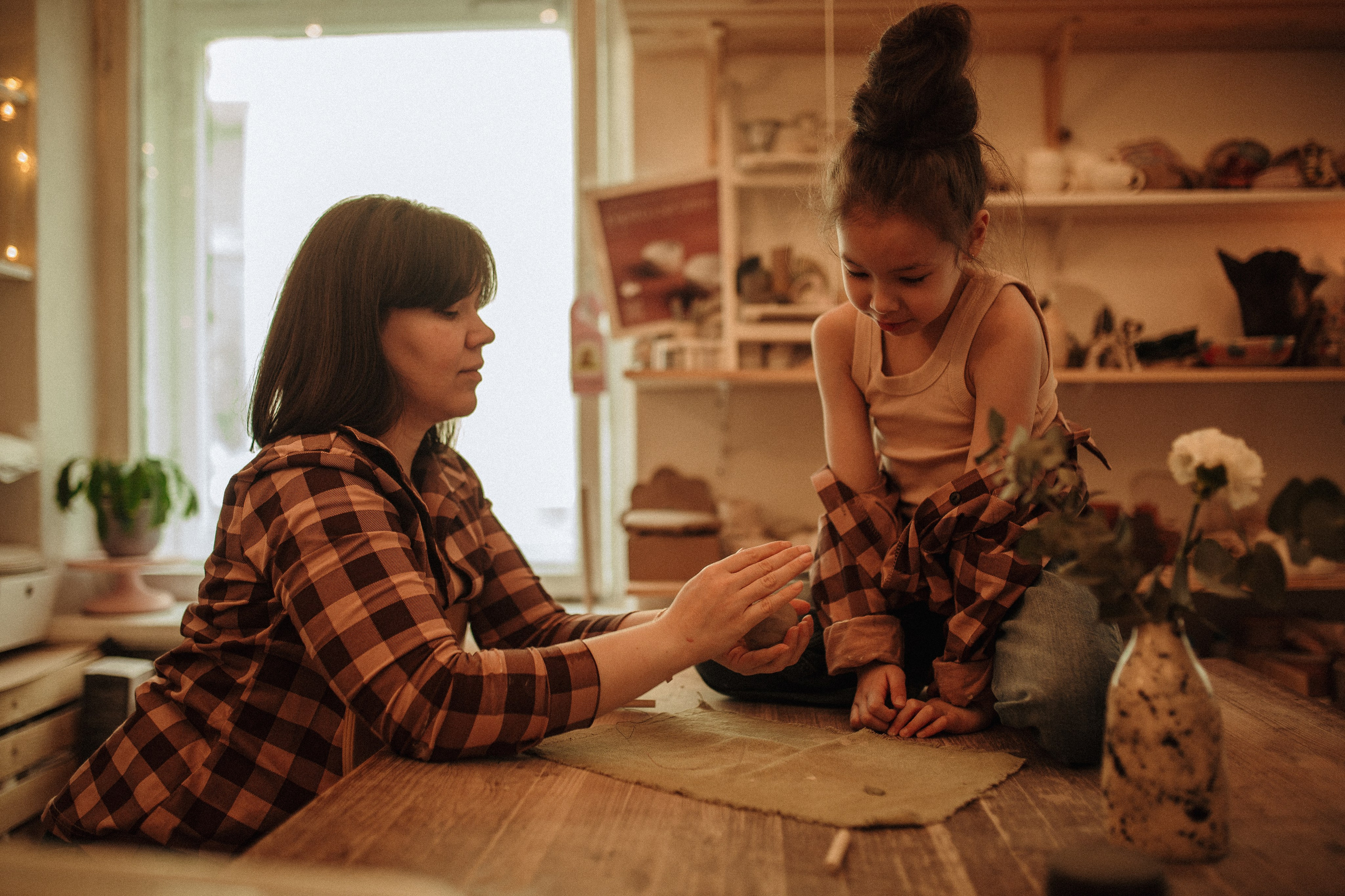 Дина & София гончарная. Семейный и Свадебный фотограф в Санкт-Петербурге Плохая Екатерина