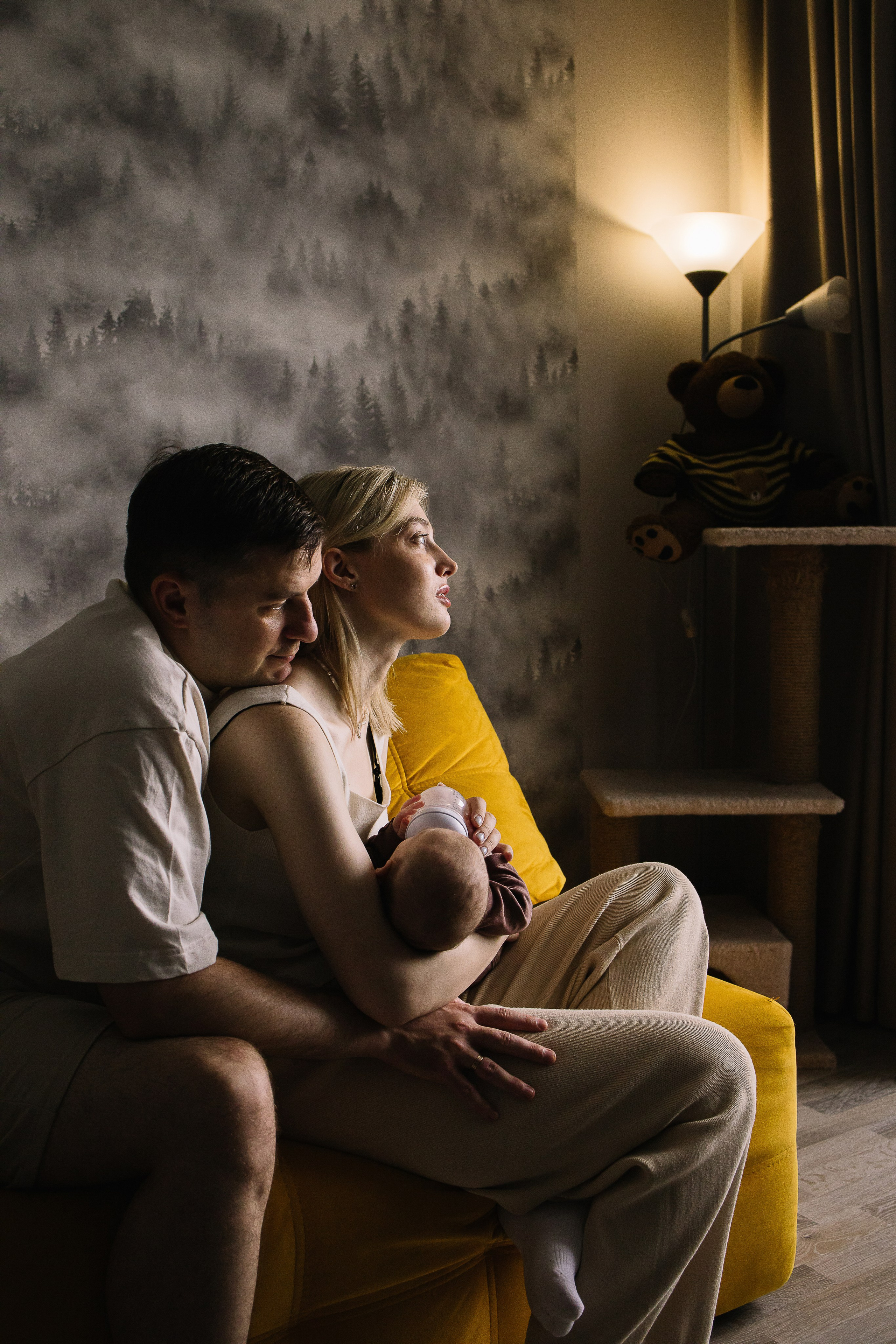 Домашняя фотосессия с новорожденным. Семейный фотограф в Томске Максимова Екатерина