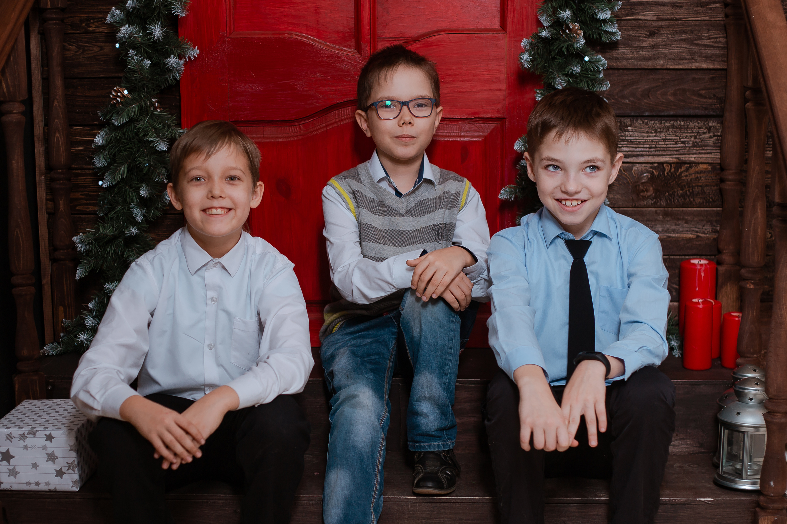 Новогодняя съемка в студии. Студия выпускных альбомов Остров