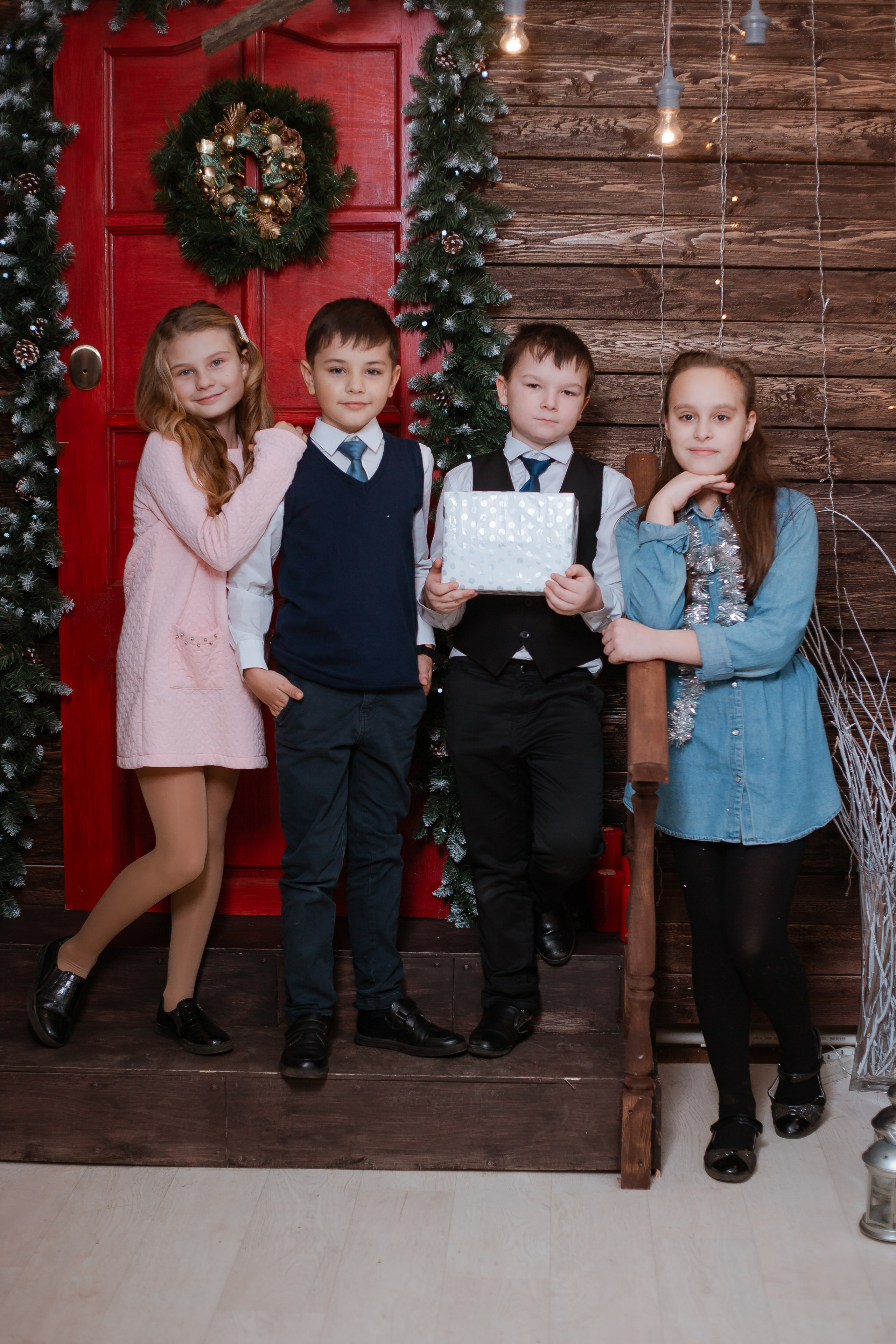 Новогодняя съемка в студии. Студия выпускных альбомов Остров