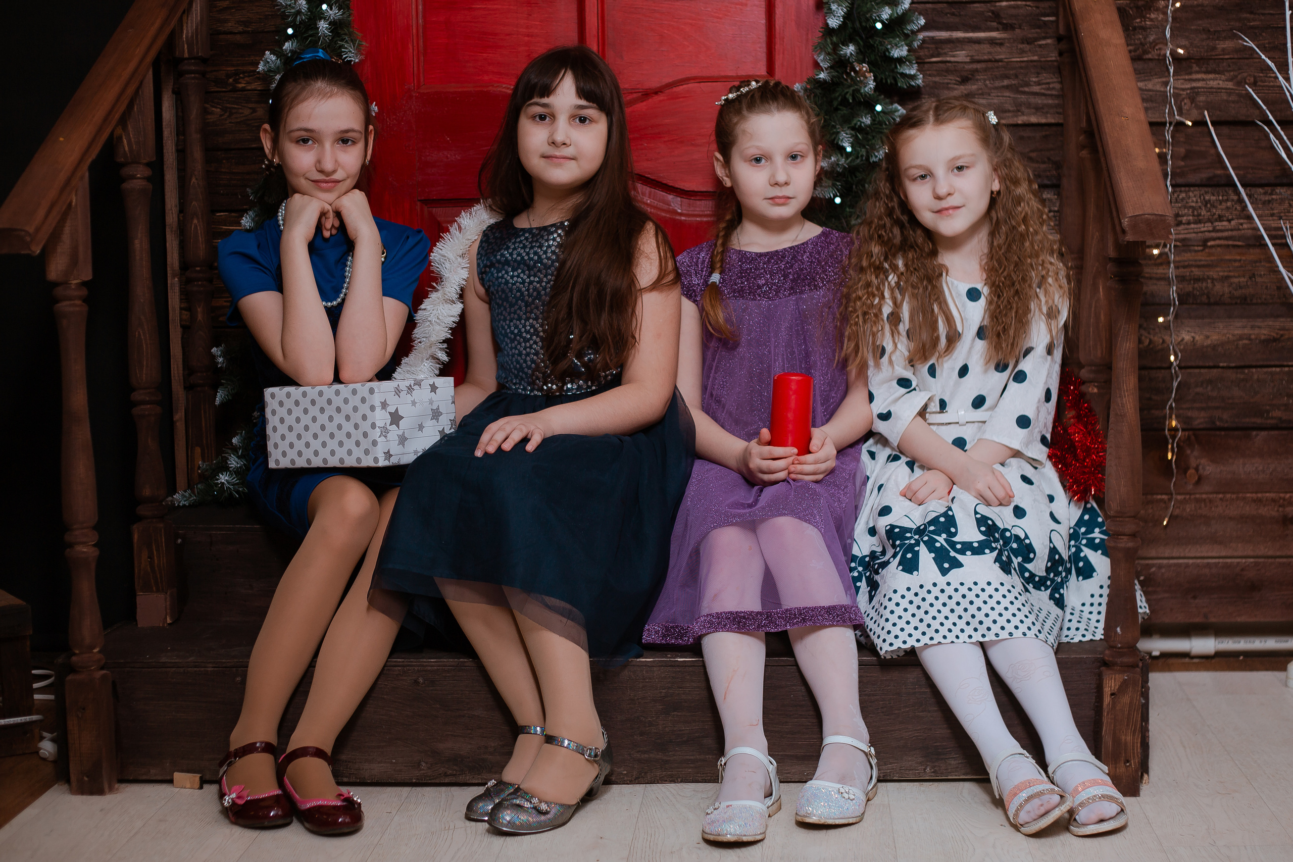 Новогодняя съемка в студии. Студия выпускных альбомов Остров