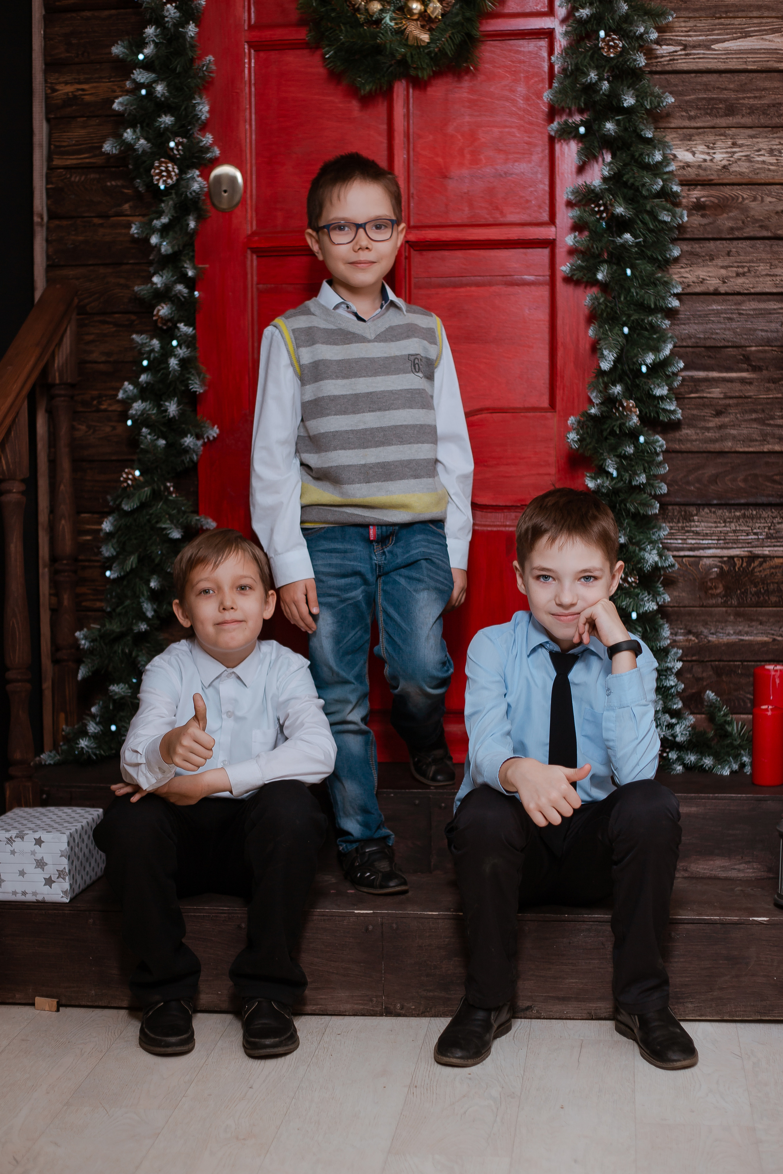 Новогодняя съемка в студии. Студия выпускных альбомов Остров