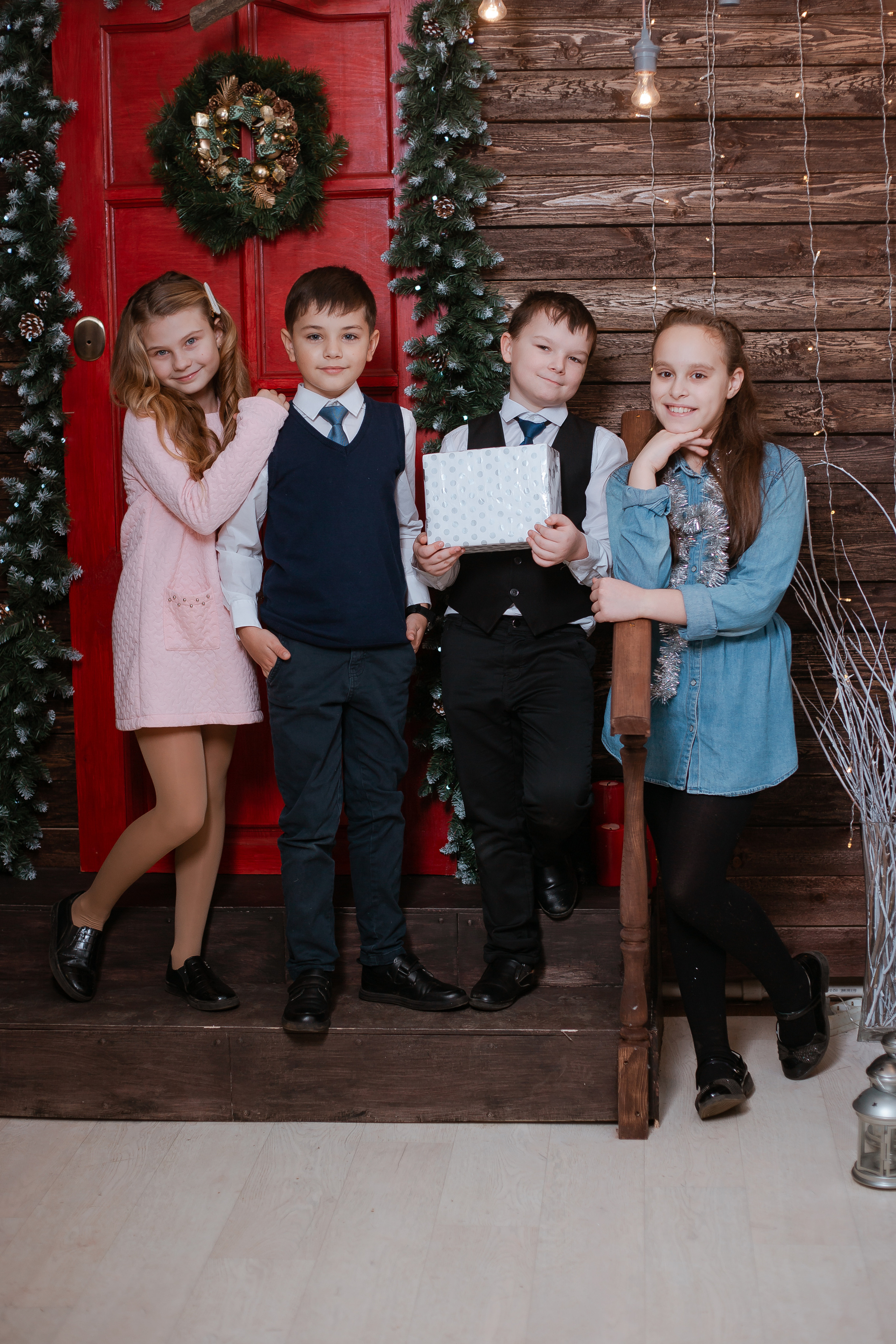 Новогодняя съемка в студии. Студия выпускных альбомов Остров