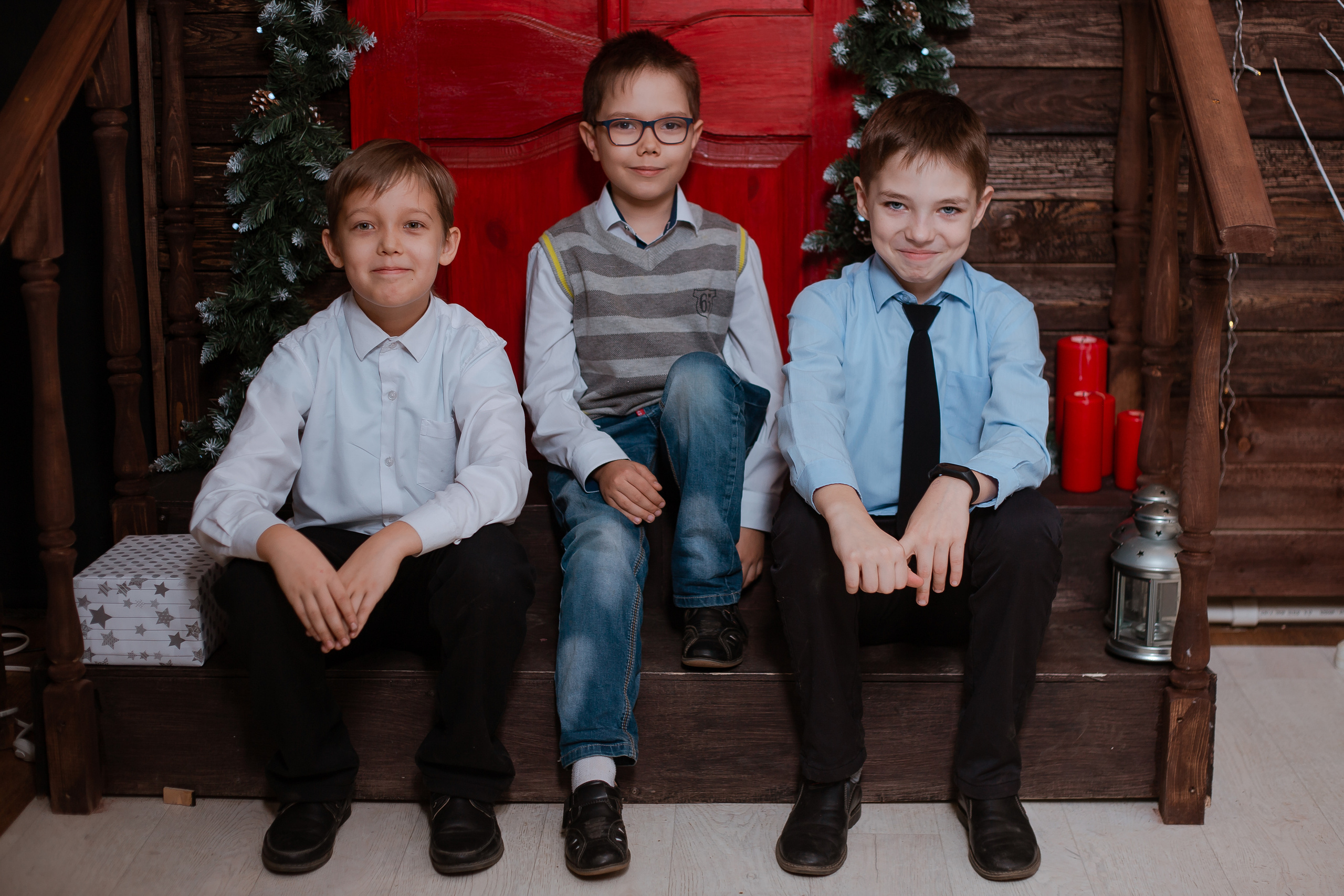 Новогодняя съемка в студии. Студия выпускных альбомов Остров