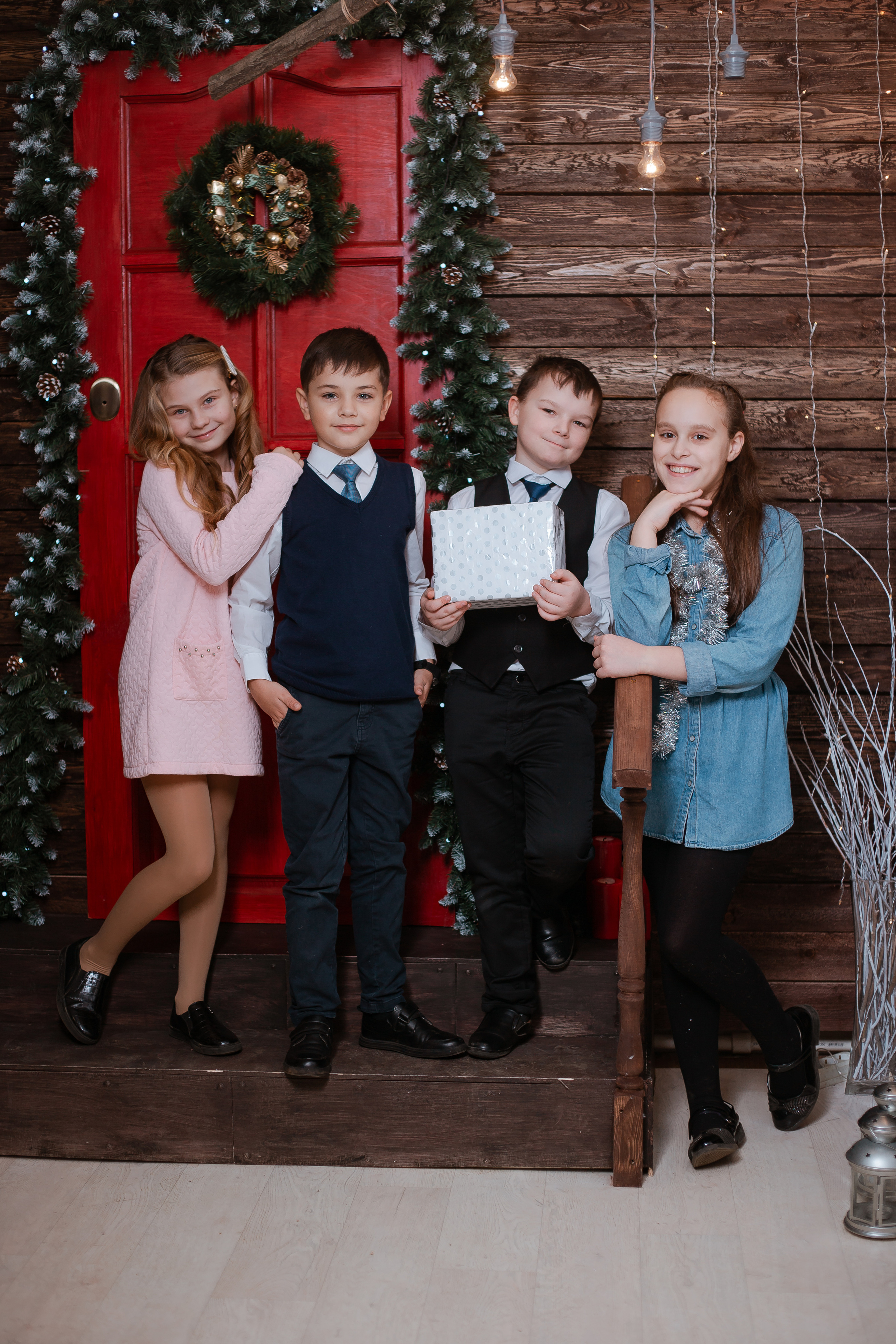 Новогодняя съемка в студии. Студия выпускных альбомов Остров