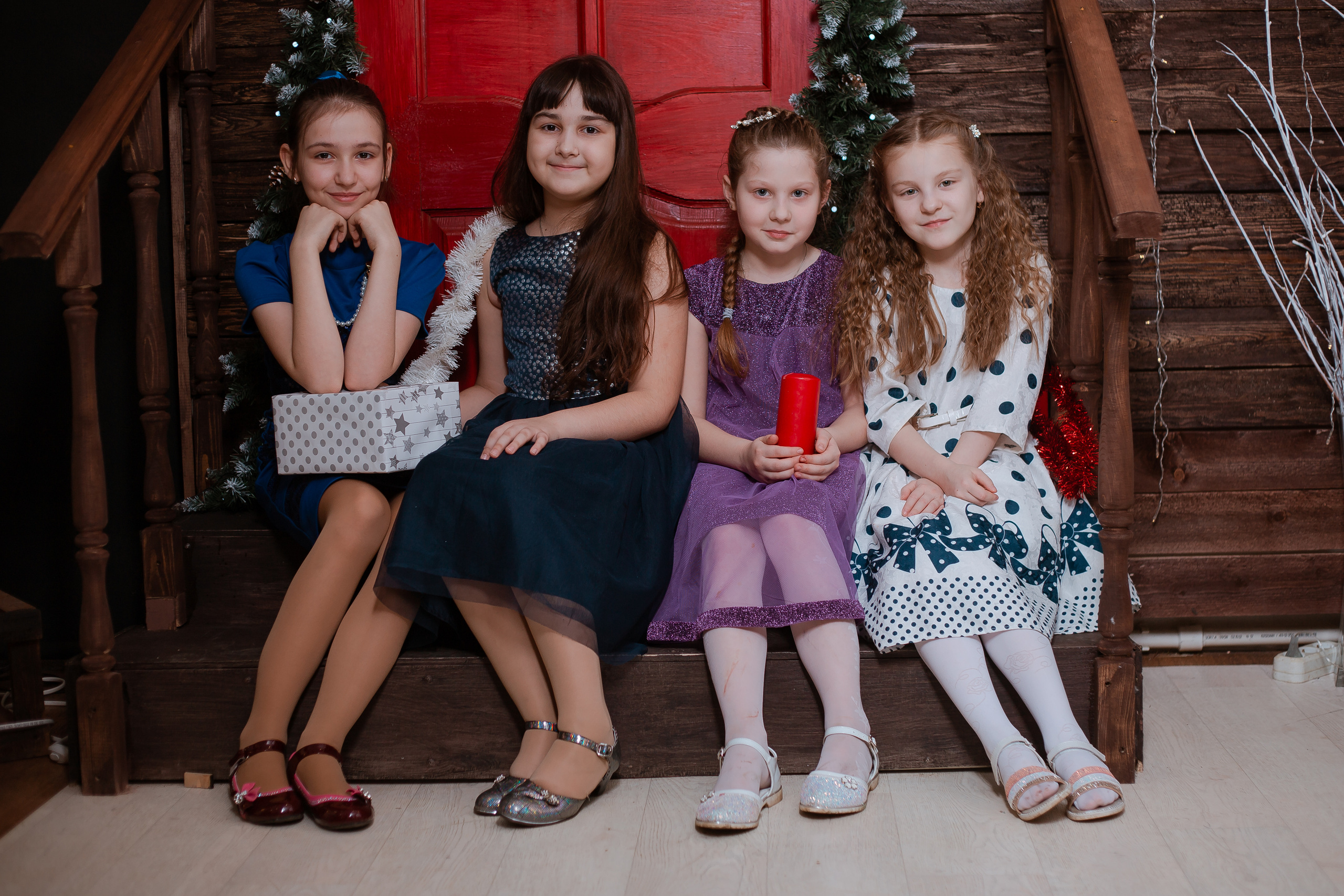 Новогодняя съемка в студии. Студия выпускных альбомов Остров