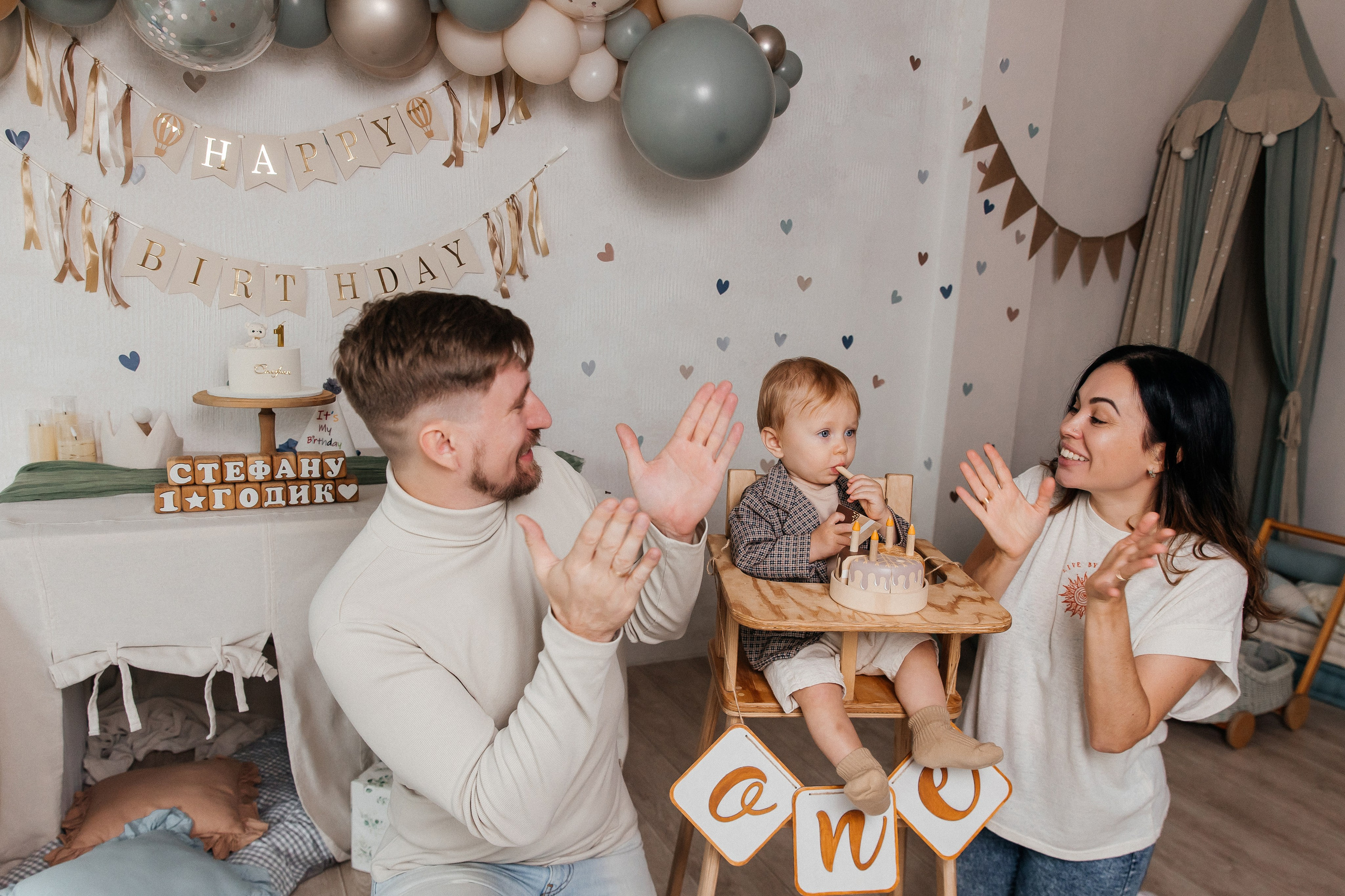 Фотосессия на 1 годик, детская фотостудия Кемерово