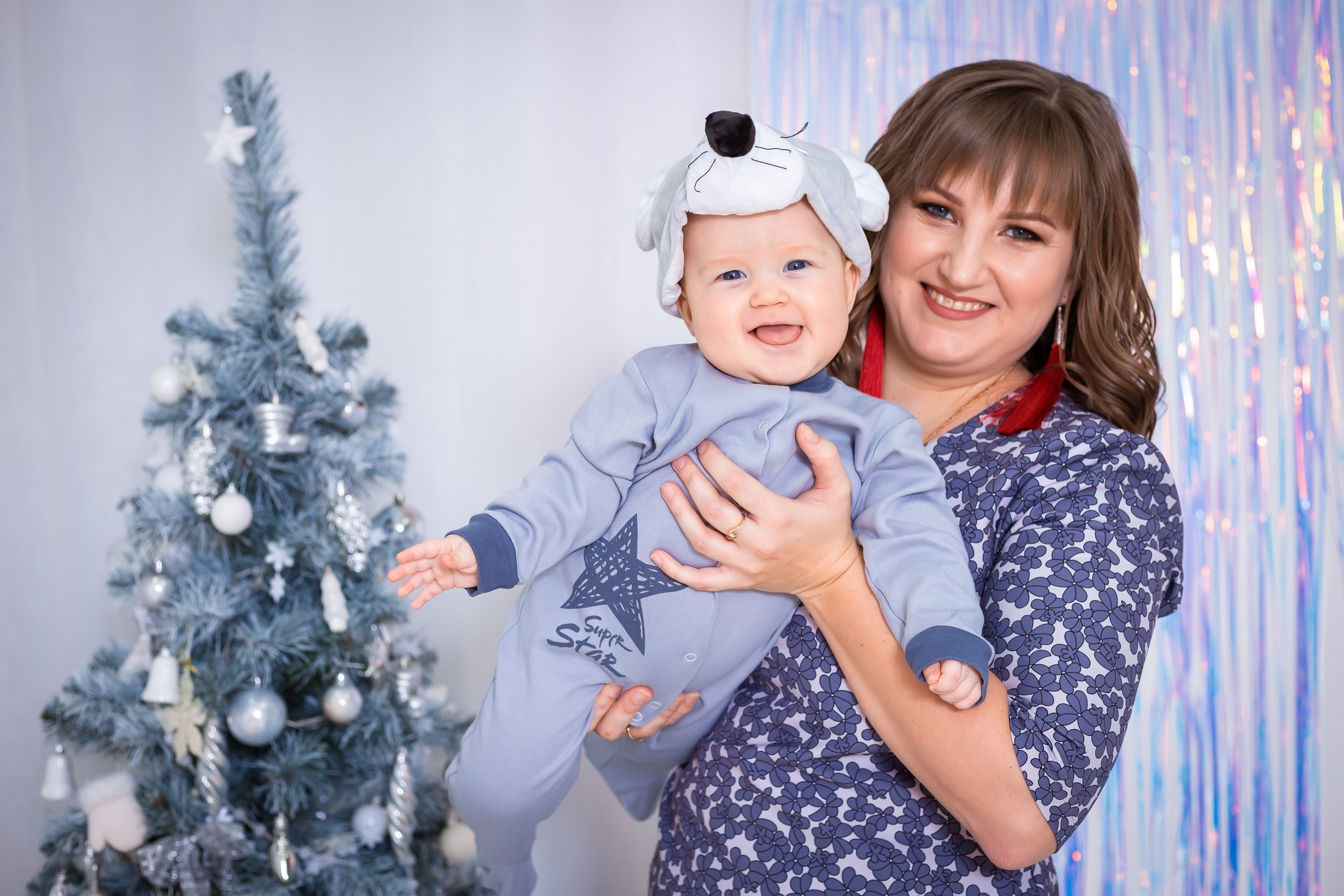 новогодняя семейная фотосессия