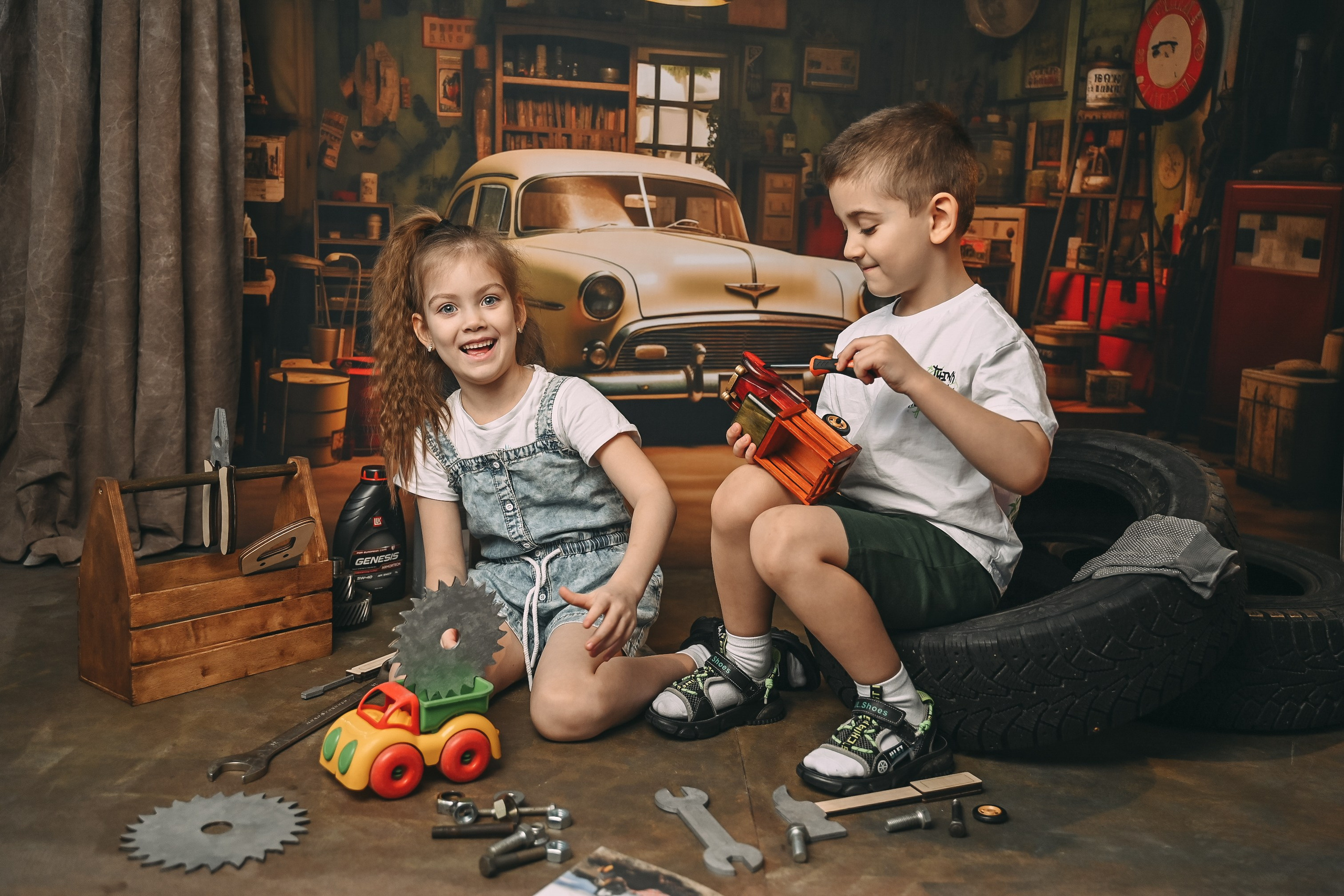 Гараж. Детский и семейный фотограф