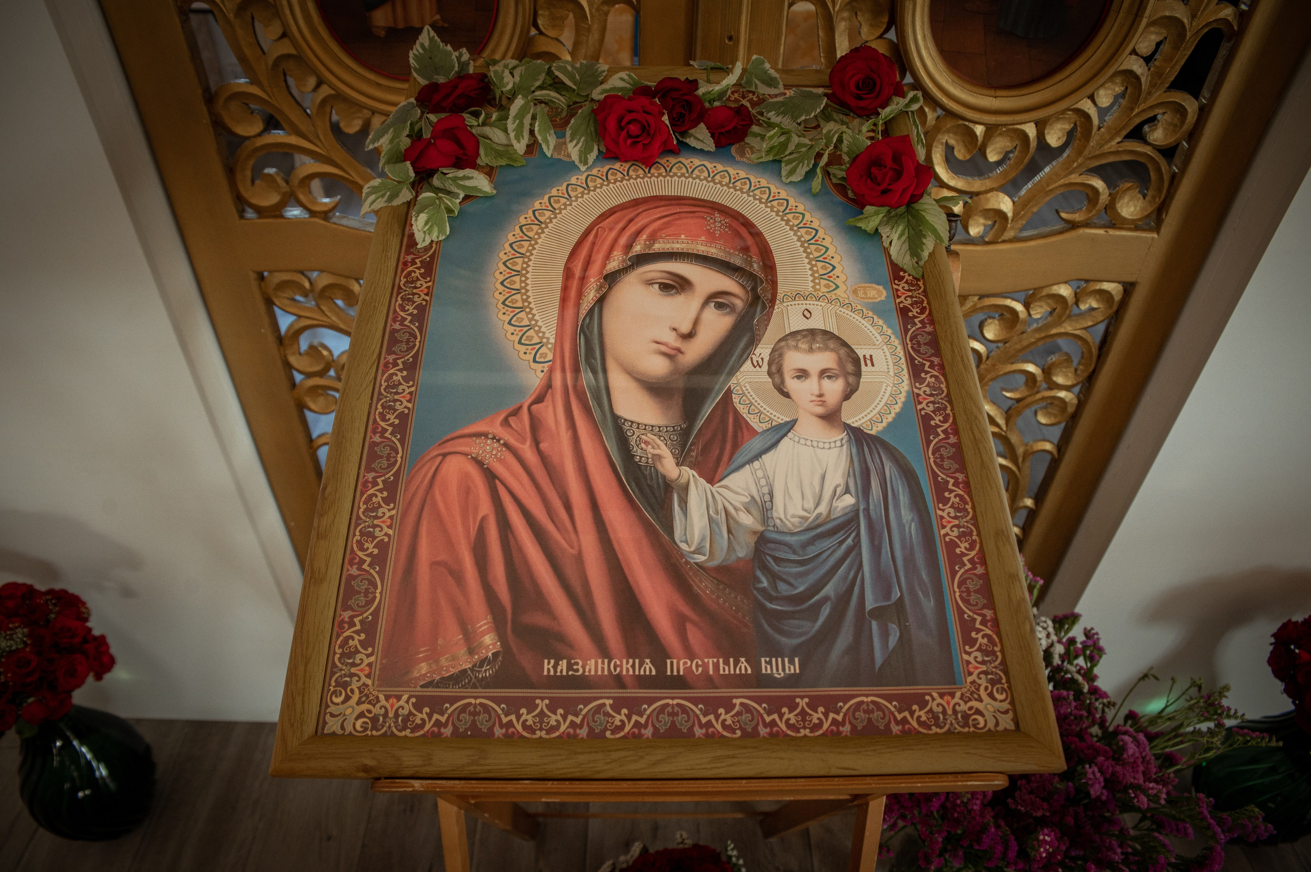 Освещение купола в храме Казанской иконы Божьей Матери х. Закутский. Церковный, семейный и репортажный фотограф Волгоград, Волжский