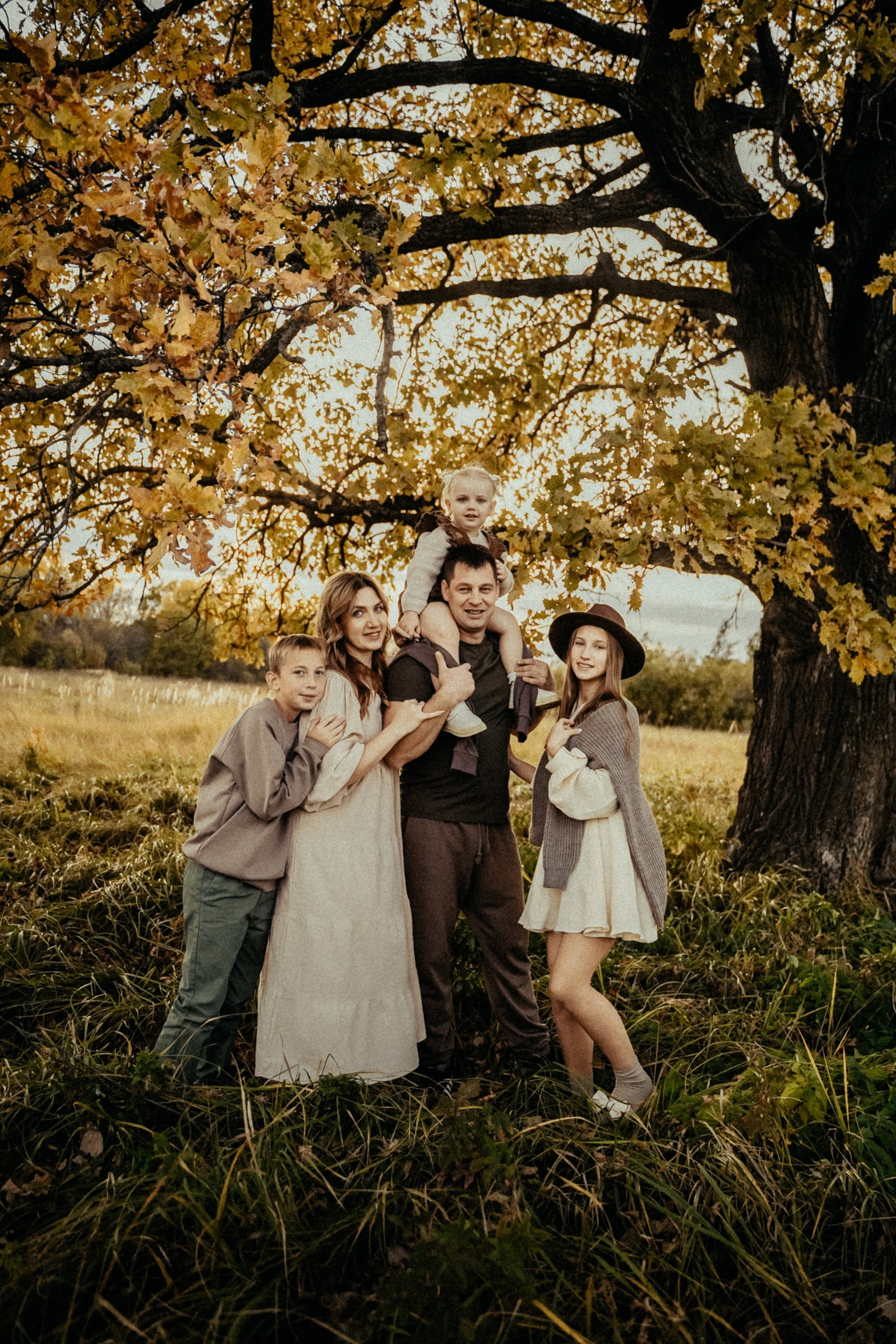 Семья на природе