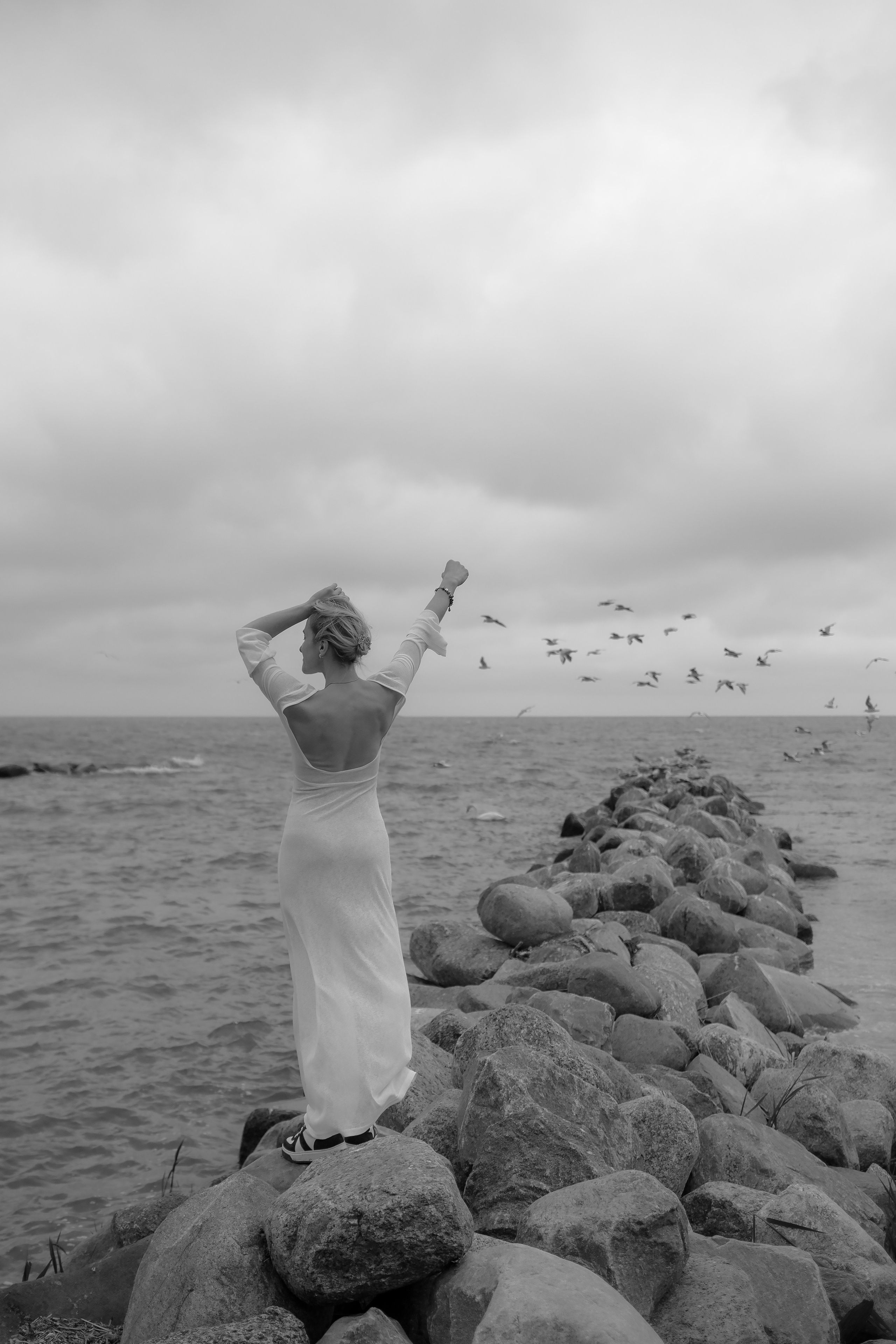 Катя. Маяк в Заливино. Фотограф в Калининграде Решетникова Алина