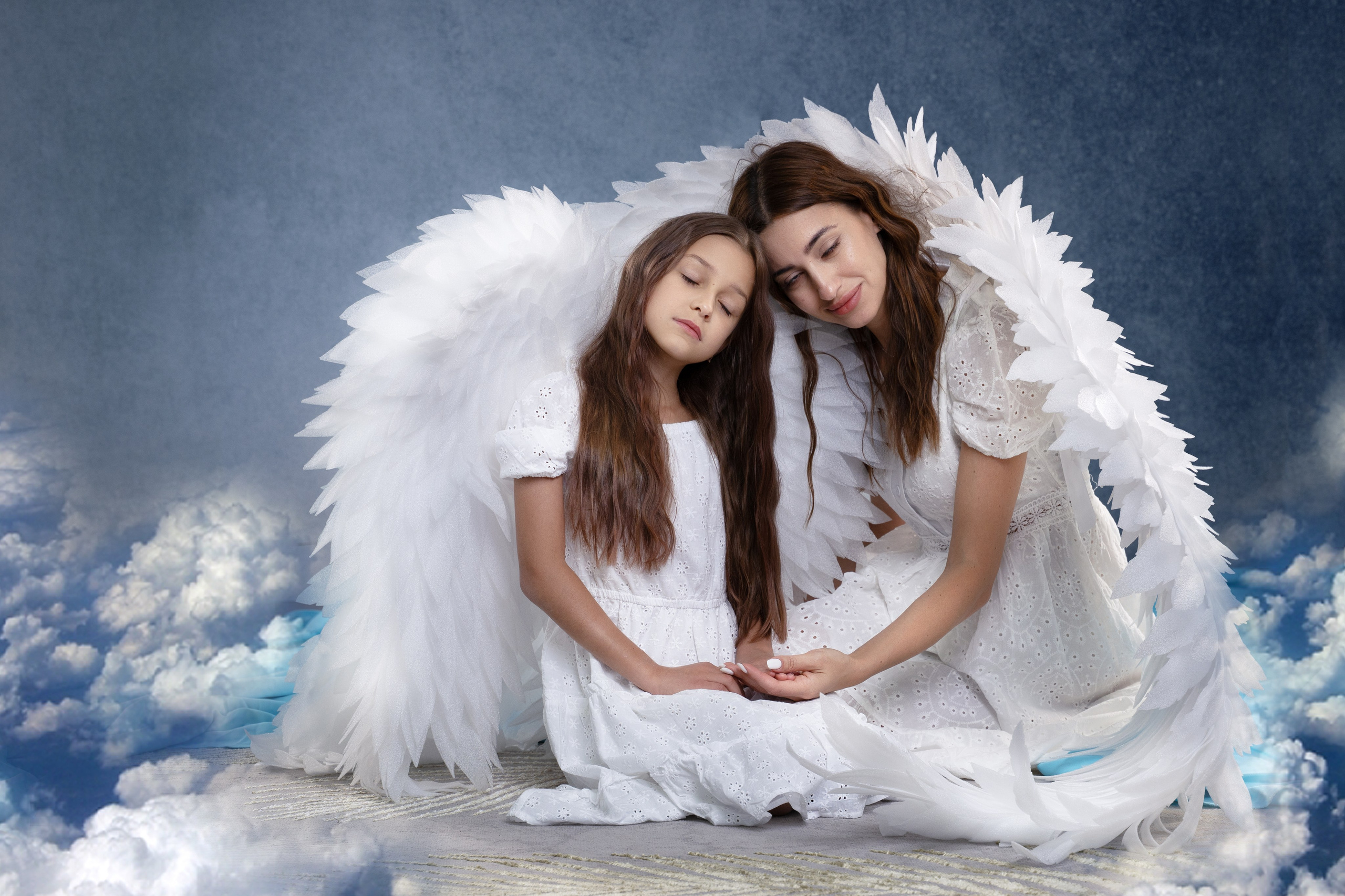 Ангельская сьемка (мама-дочь). Главная