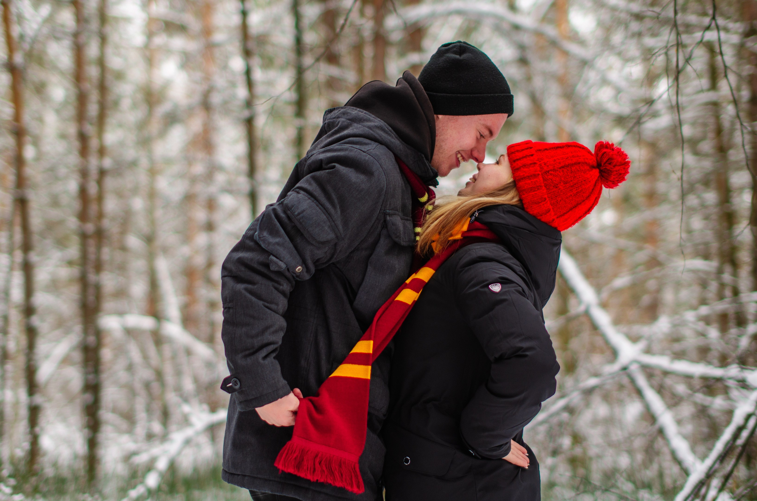 Зимняя история любви в стиле фильма «Гарри Поттер». Денисова Аля — фотограф для парных съемок и индивидуальных историй в Барнауле