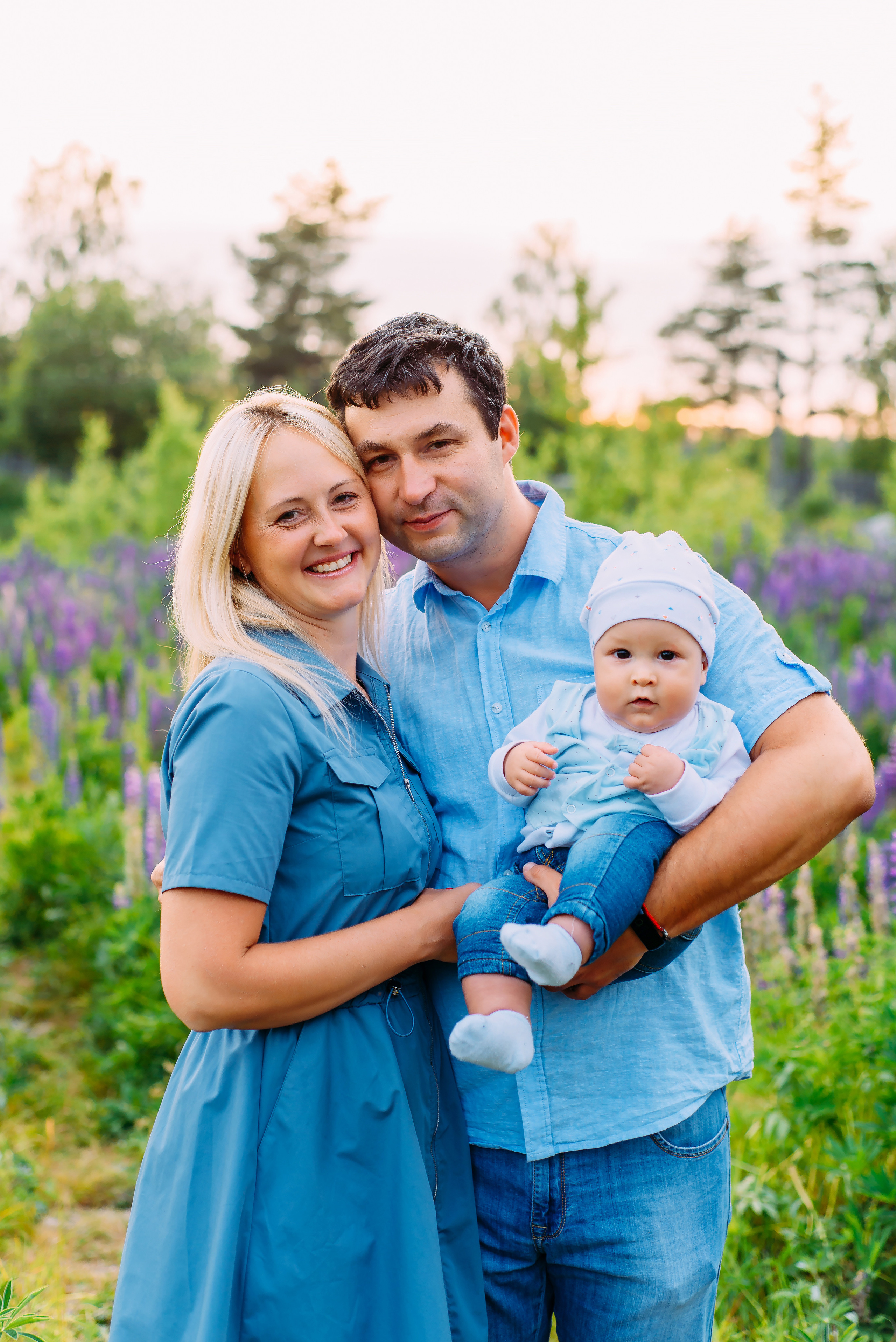 Ольга с семьей. Детский и семейный фотограф Эльмира Веселова