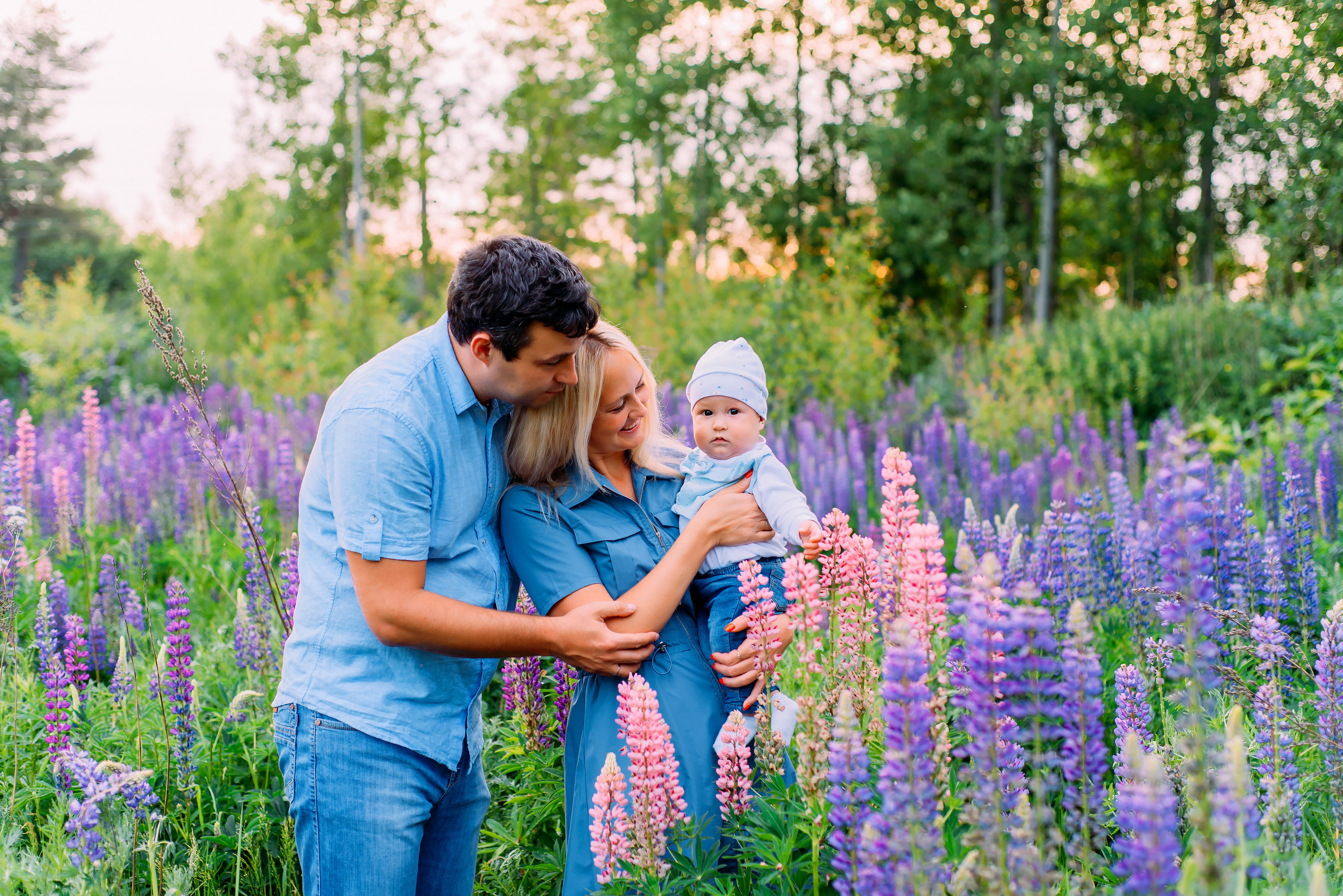 Ольга с семьей. Детский и семейный фотограф Эльмира Веселова