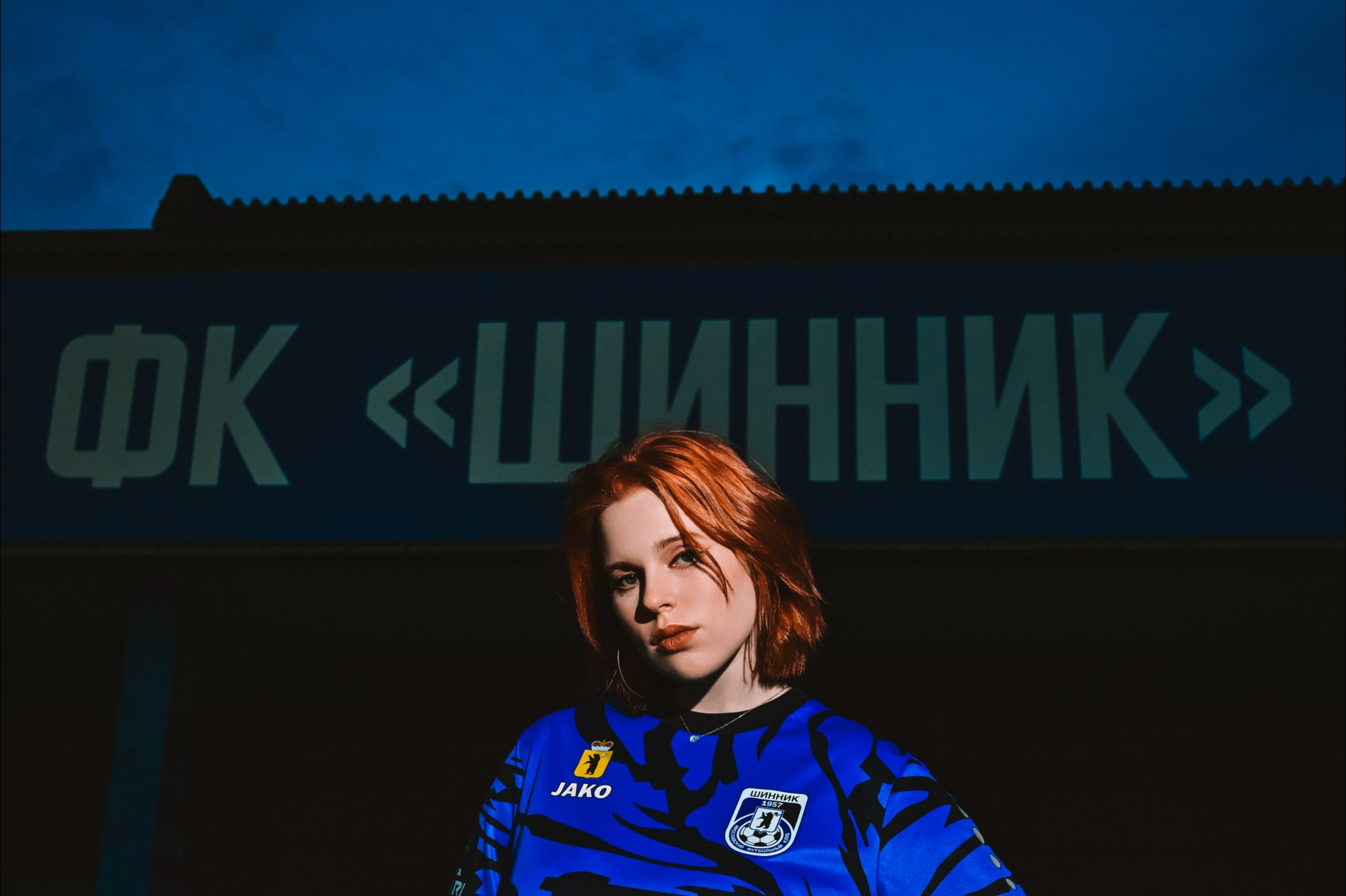 Женская футбольная фотосессия