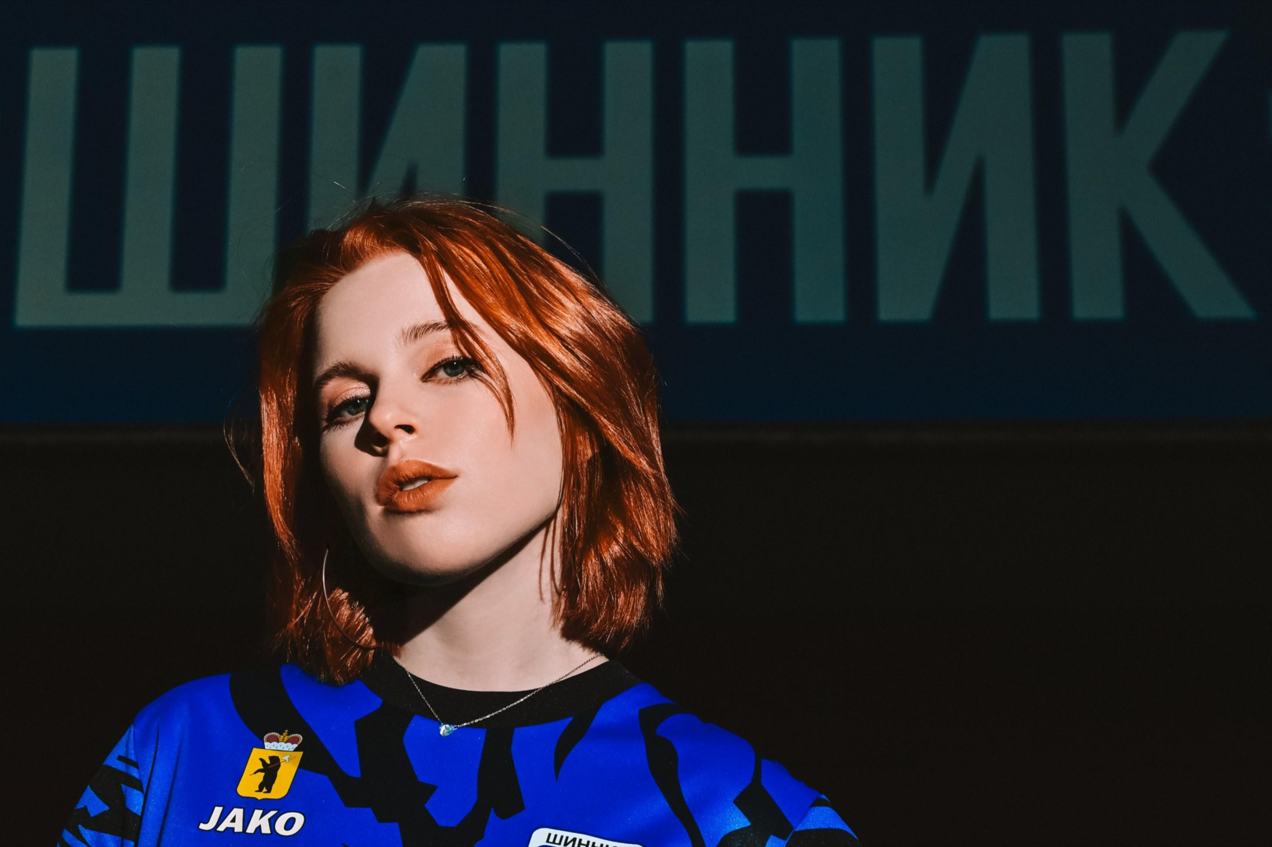 Женская футбольная фотосессия