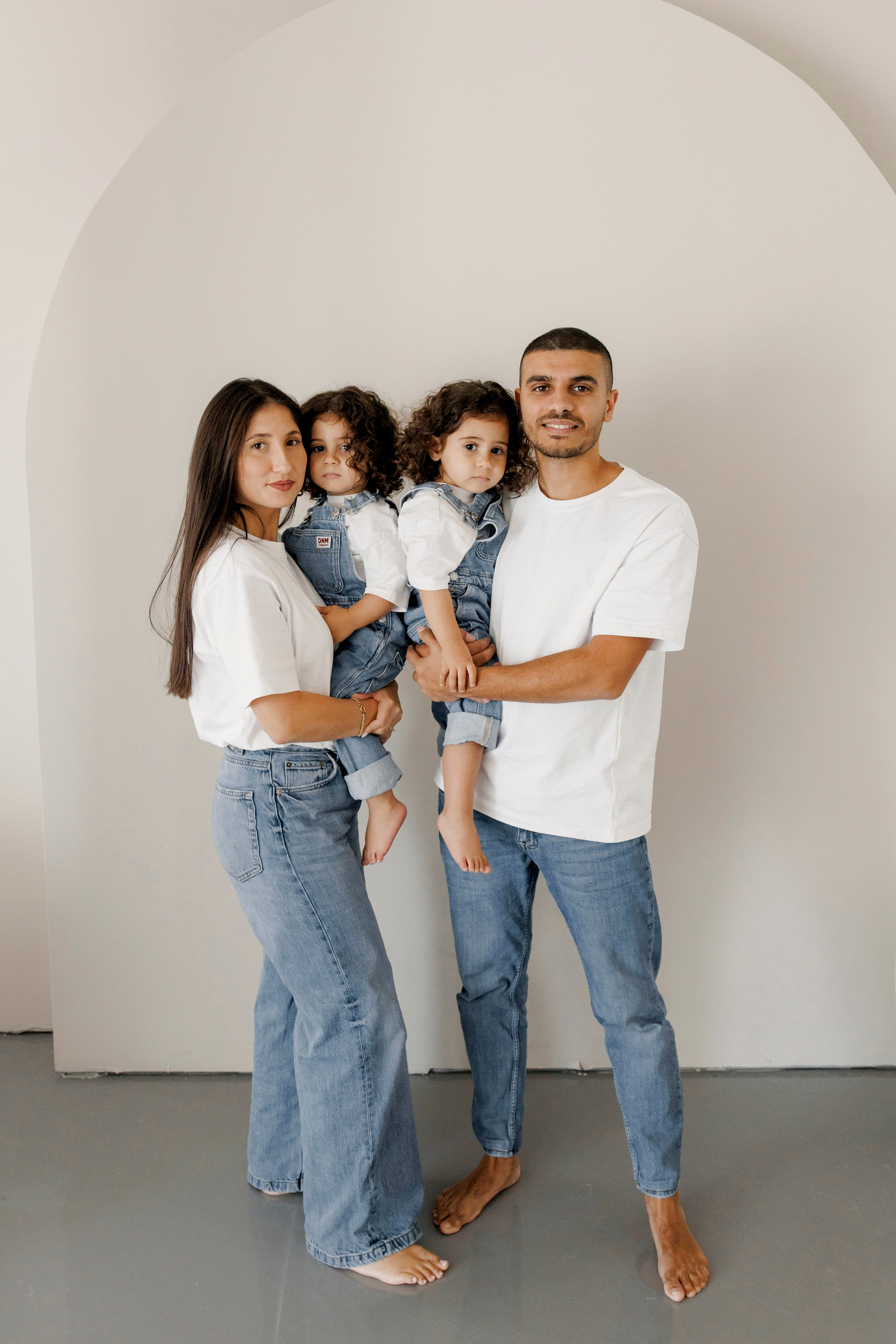 Family photoshoot inside the studio in Hadera. Wedding and family photographer