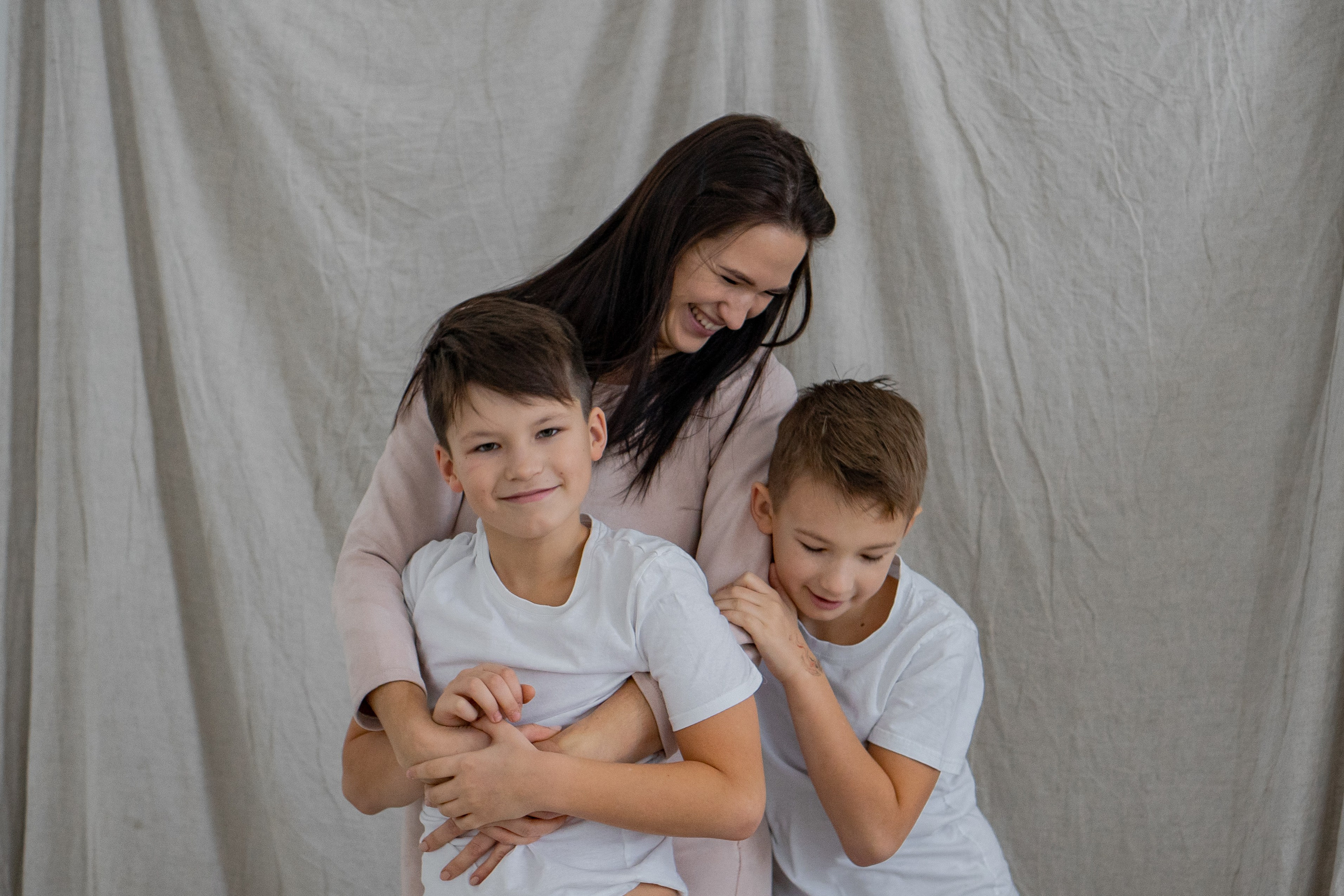 Семья Н. в фотостудии. Фотограф Ольга Игорева