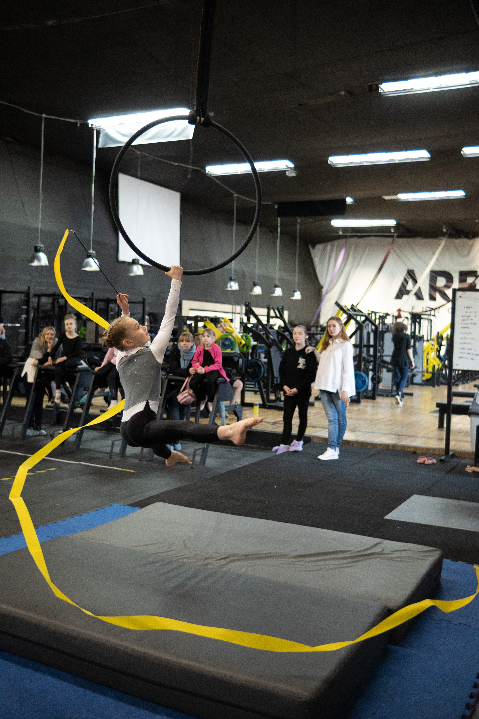 Внутриклубные соревнования по воздушной гимнастике 02.04.23