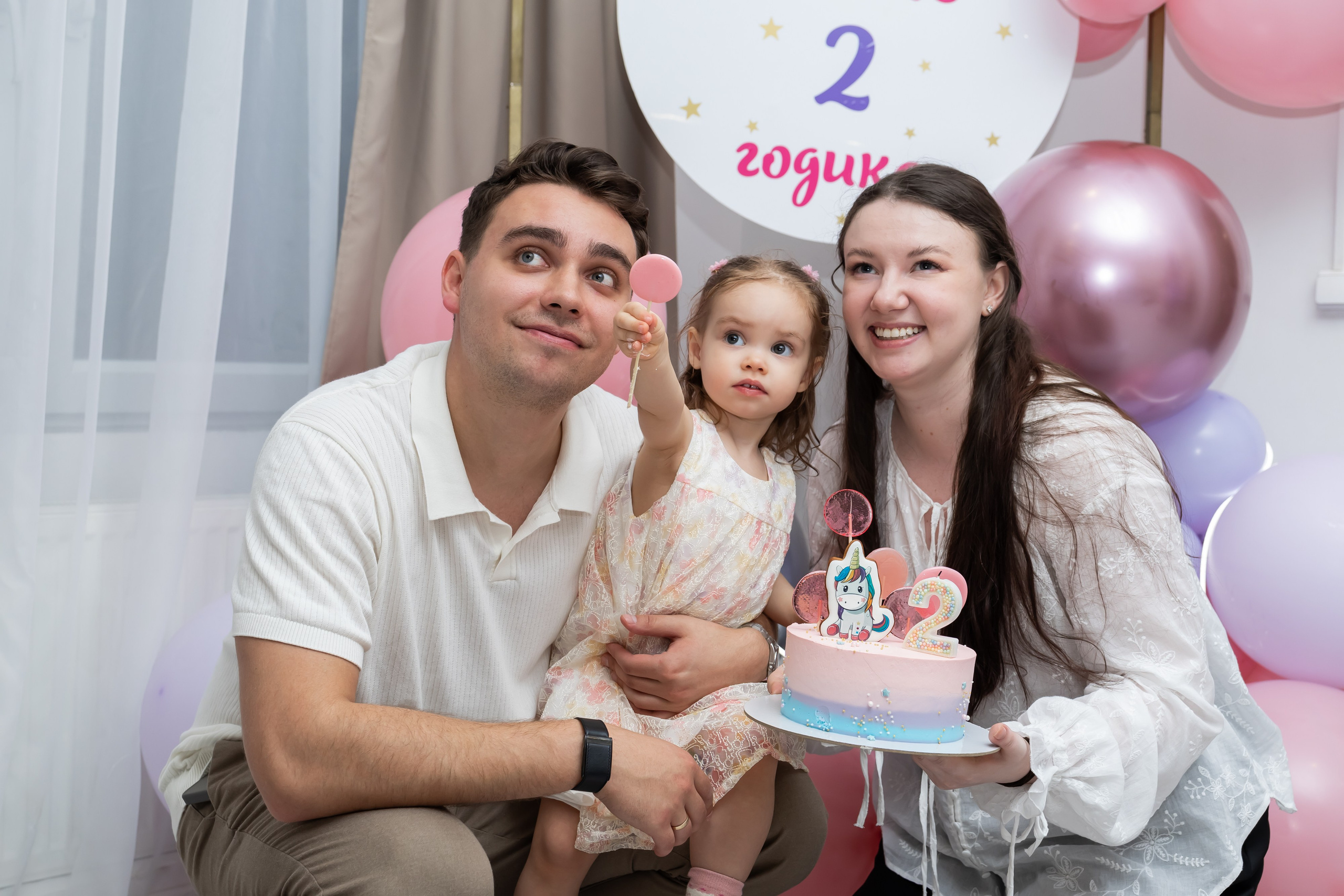 День Рождения Глаши 2 годика. Семейный, репортажный фотограф в Санкт-Петербурге Анна Илькина