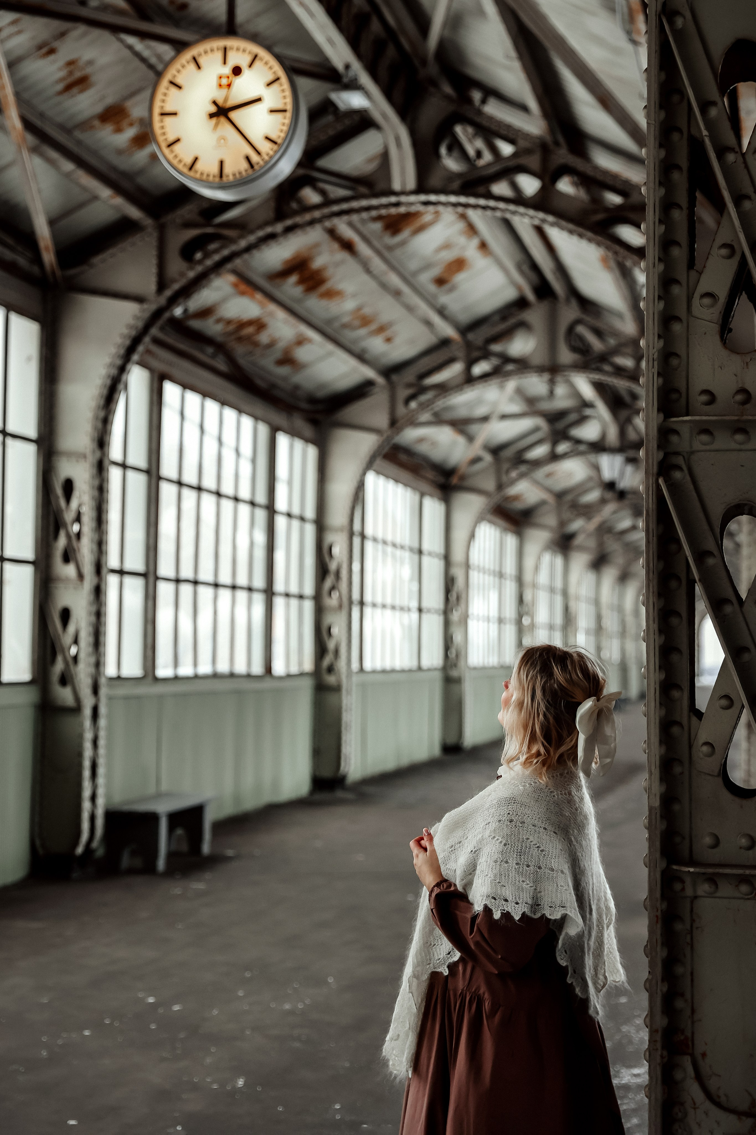 Ретро съемка на Витебском вокзале. Фотограф — Татьяна Кириллова, г. Санкт-Петербург