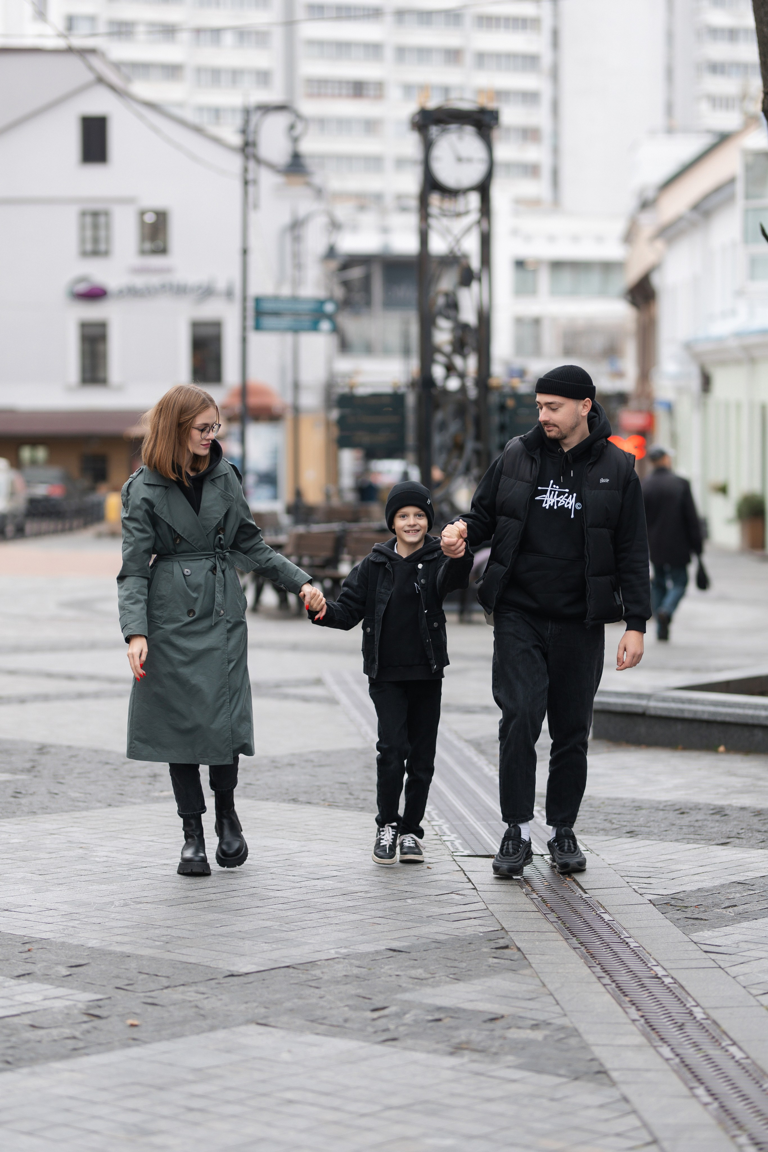 Семейная съёмка на улице