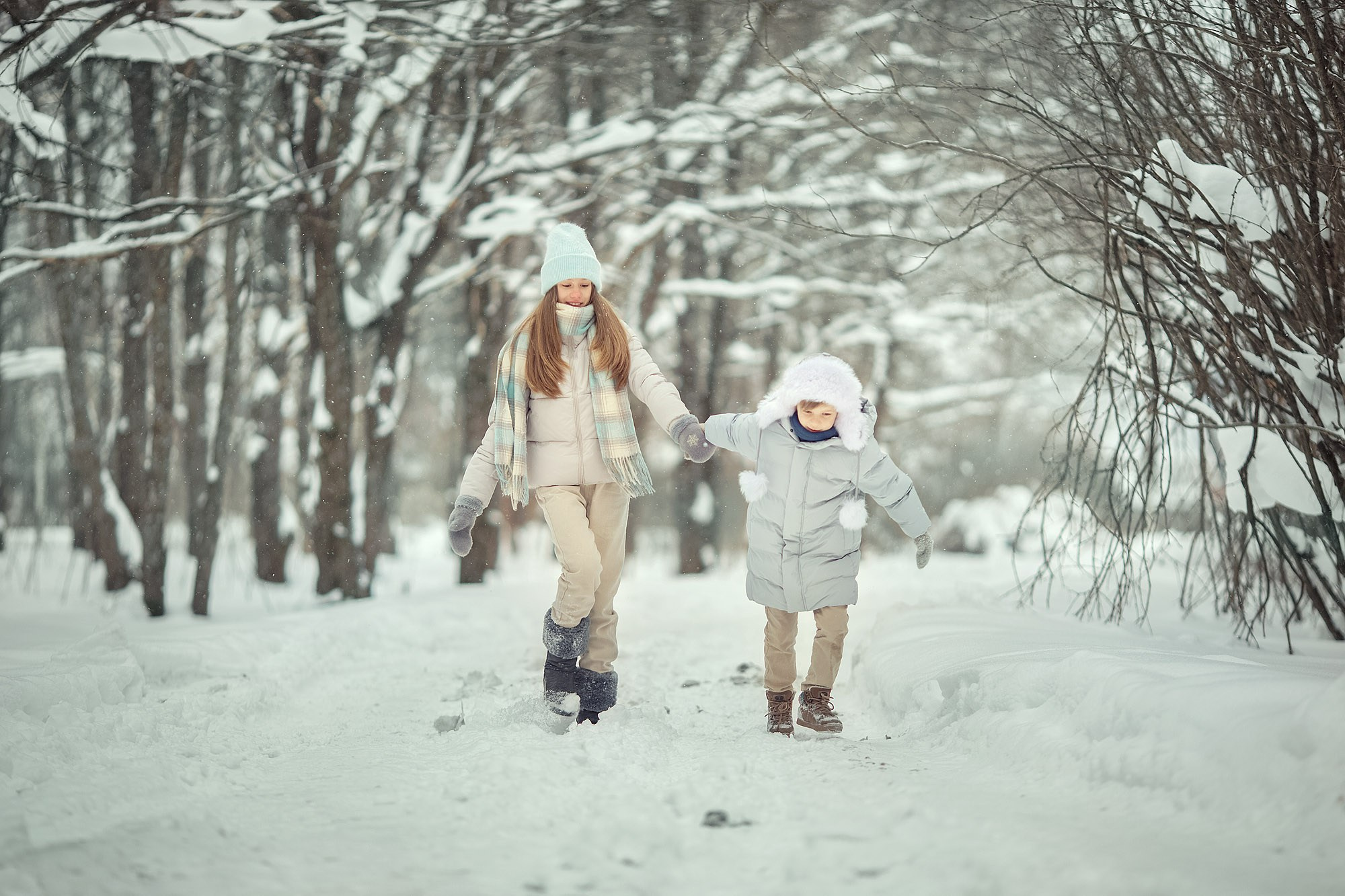 Зимние забавы на семейной фотосессии. Tatyana Nadezhdina Family photographer