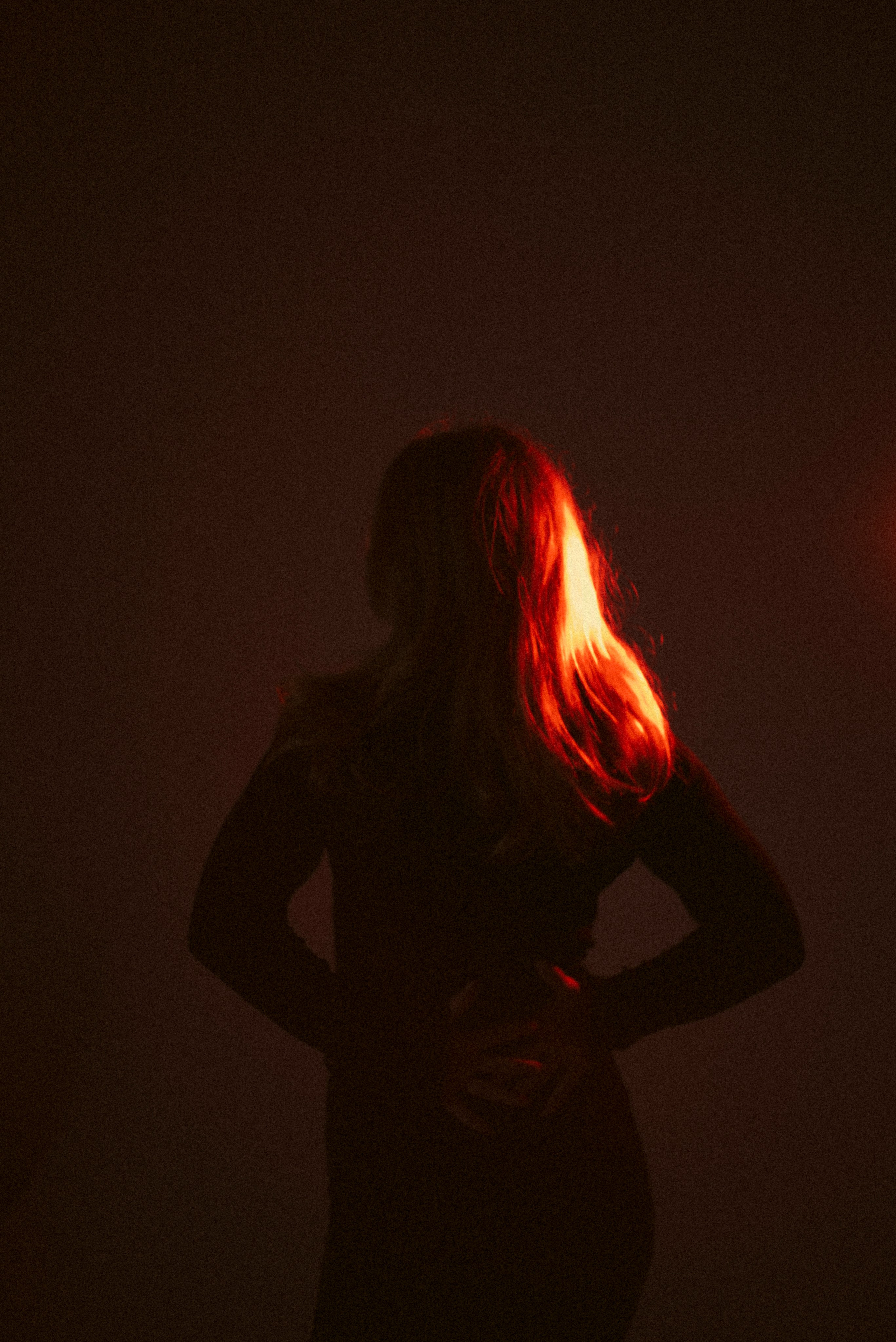 Minimalistic photoshoot in studio with colourful light. Katya Che | Photographer | Beograd