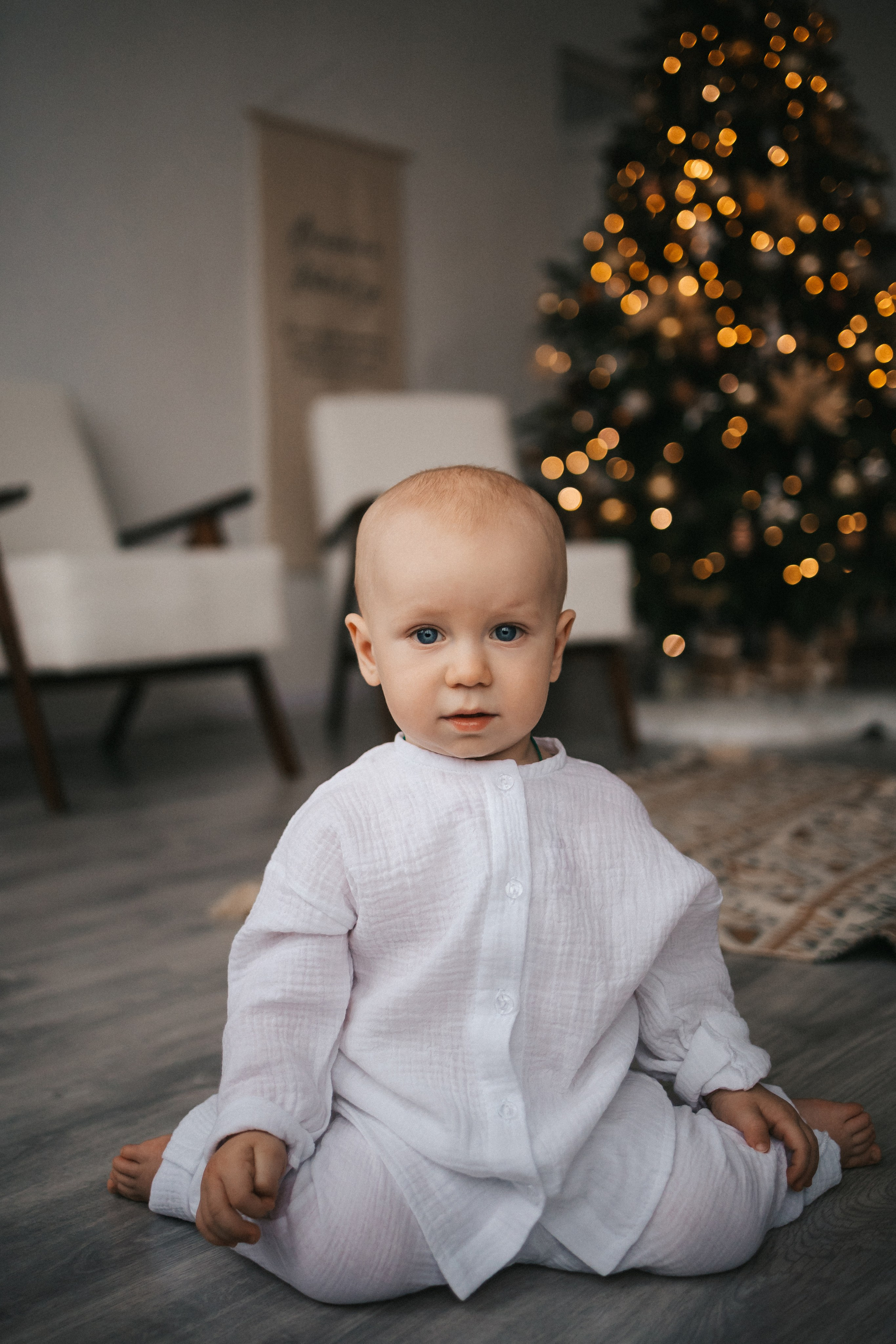 Саше 1 годик в новогодних локациях. Фотограф Нижний Новгород